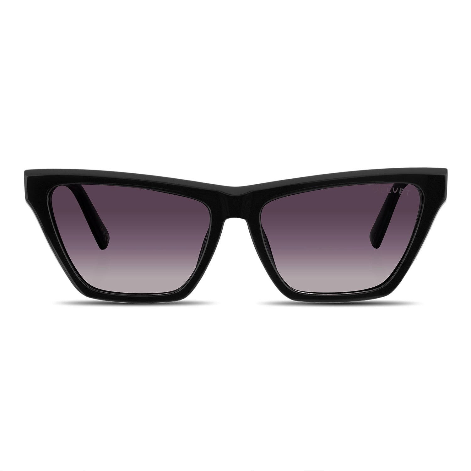 Velvet Eyewear Women's  Cat Eye Sunglass Style - Helen - Black