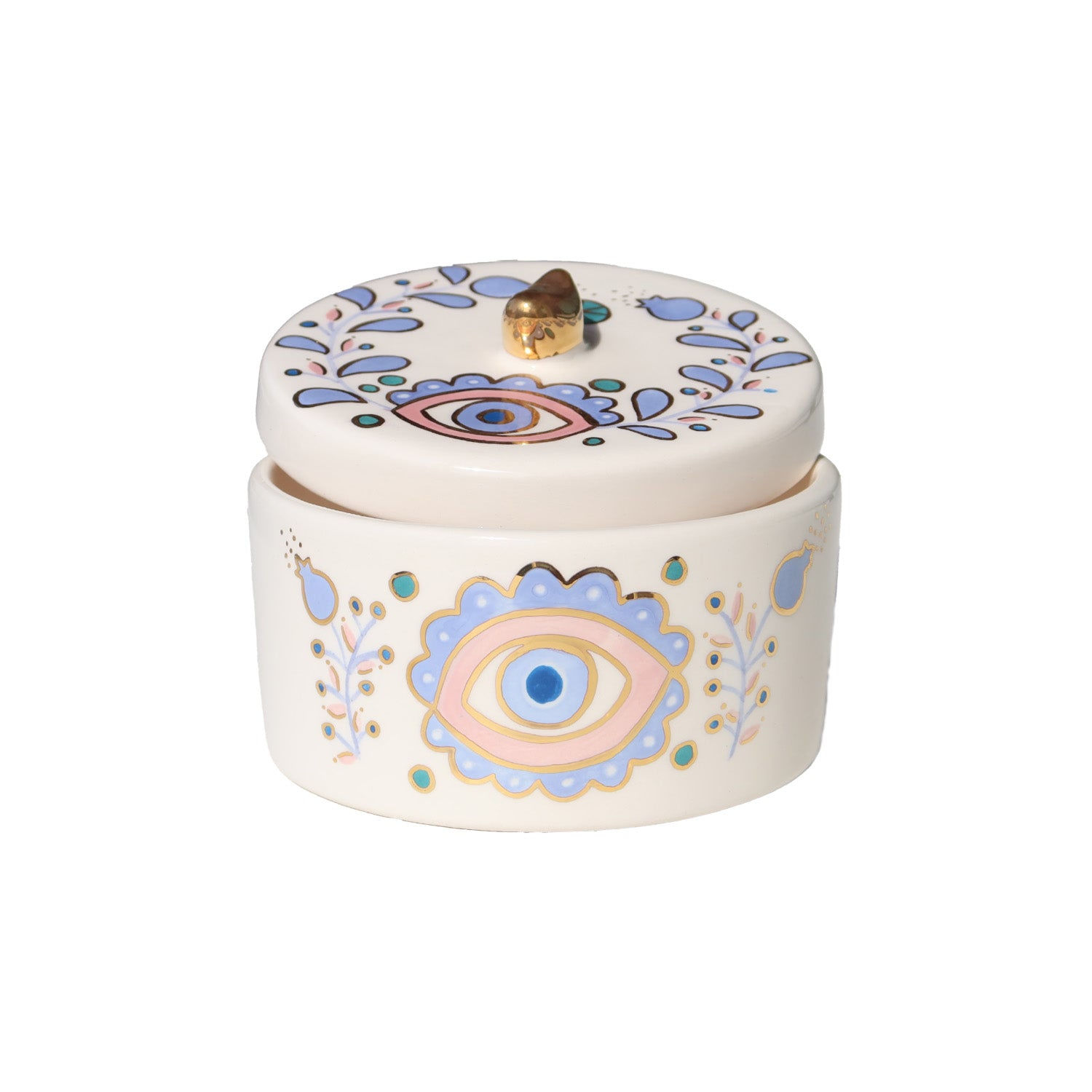 Sherie Boutik Pink Garden Storage Box Gold 3d Bird Lid