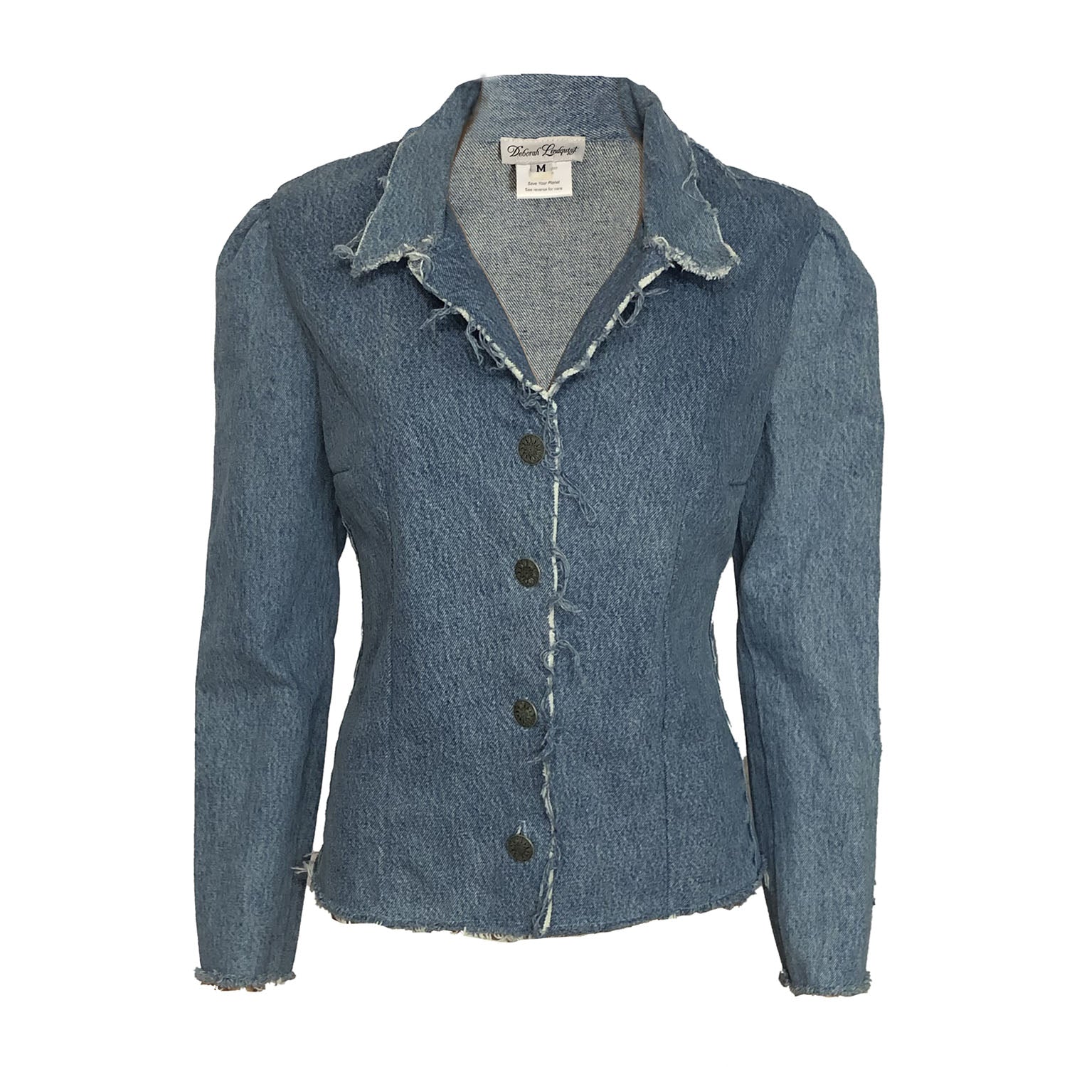 Deborah Lindquist Eco Lifestyle Women's Blue Kelly Denim Jacket In Blue