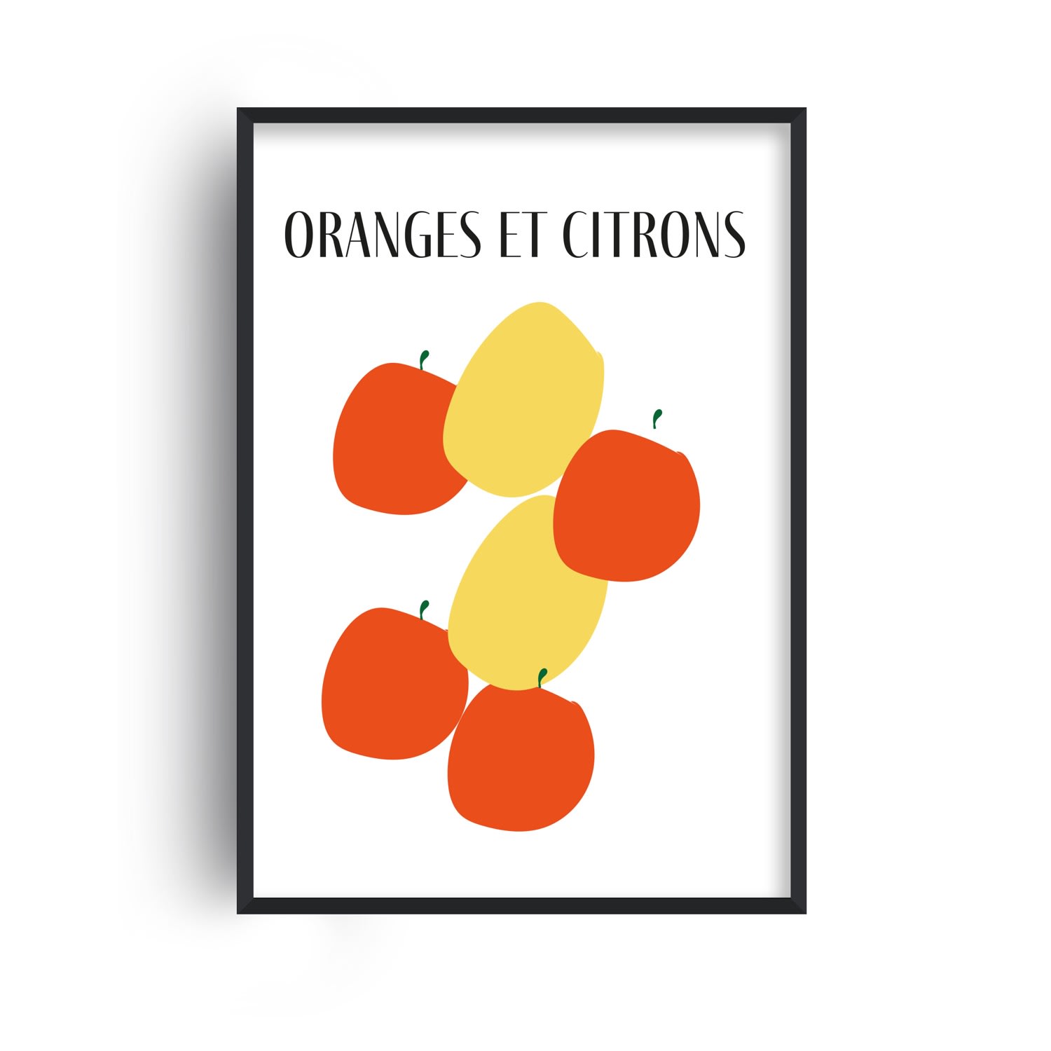 Oranges And Lemons French Giclée Retro Art Print A2 Fanclub