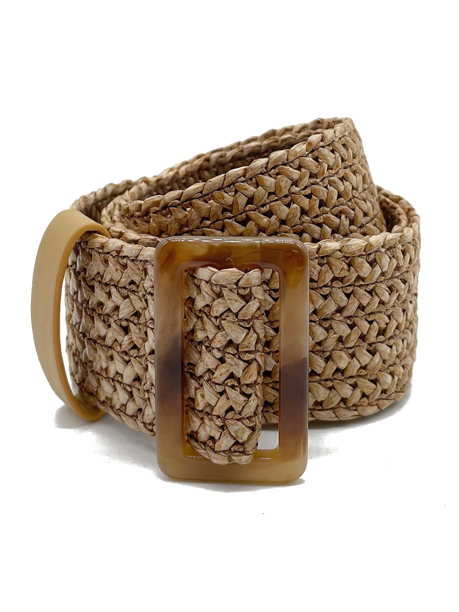 Women’s Neutrals Mimi Woven Belt In Natural One Size Nooki Design