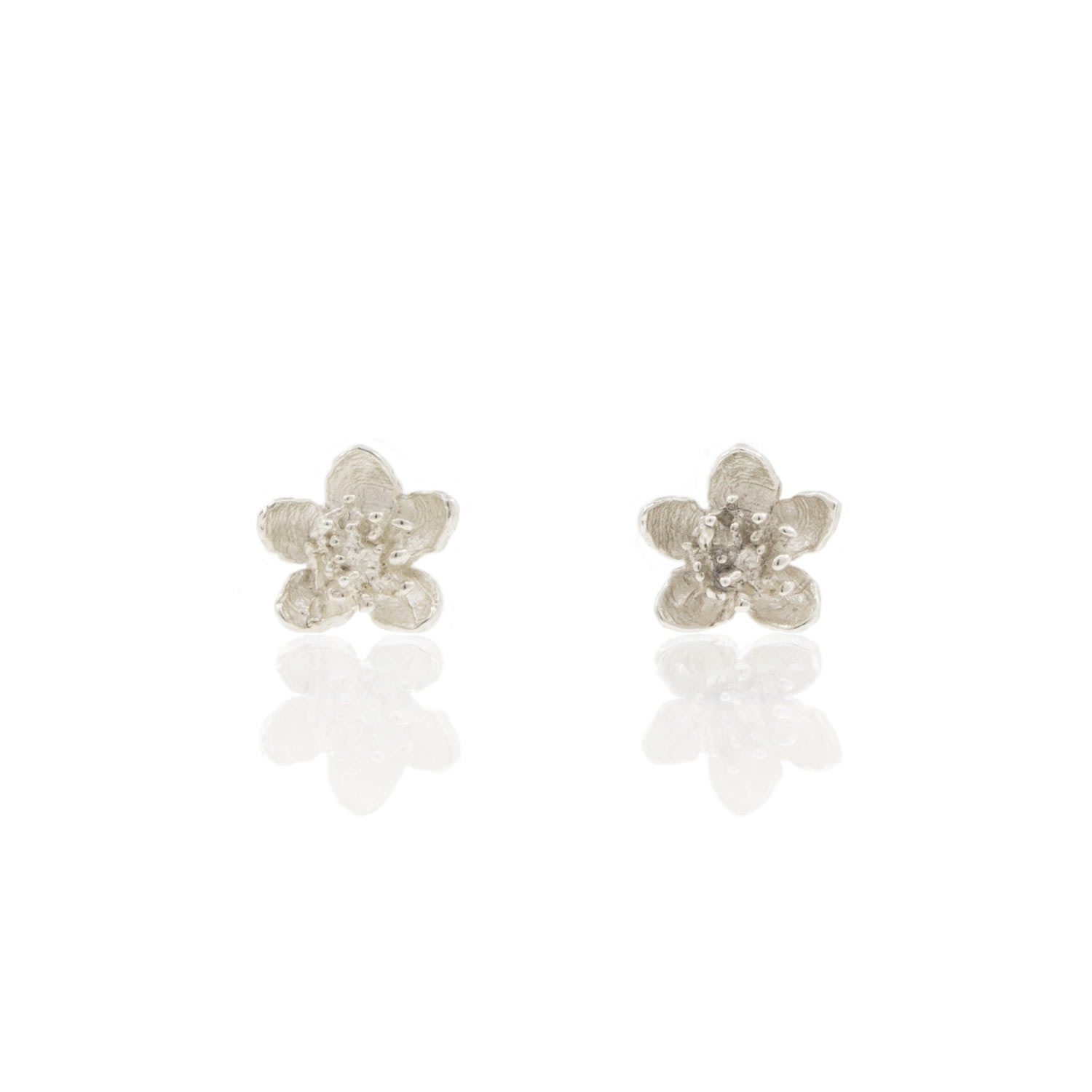 Lee Renee Women's Cherry Blossom Earrings – Silver In Silver