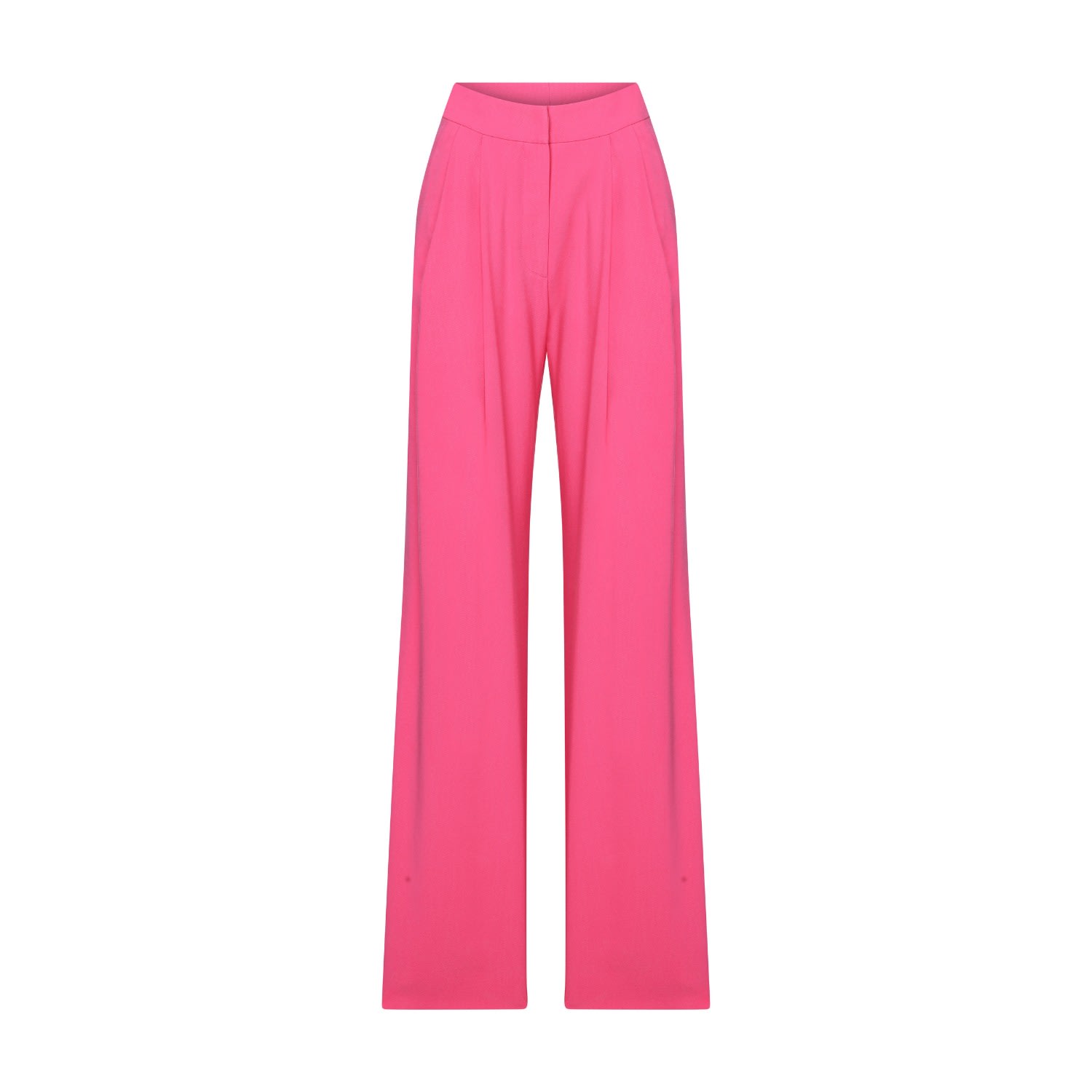 Nazli Ceren Women's Pink / Purple Tina Wide-leg Trousers In Bubble Gum Pink