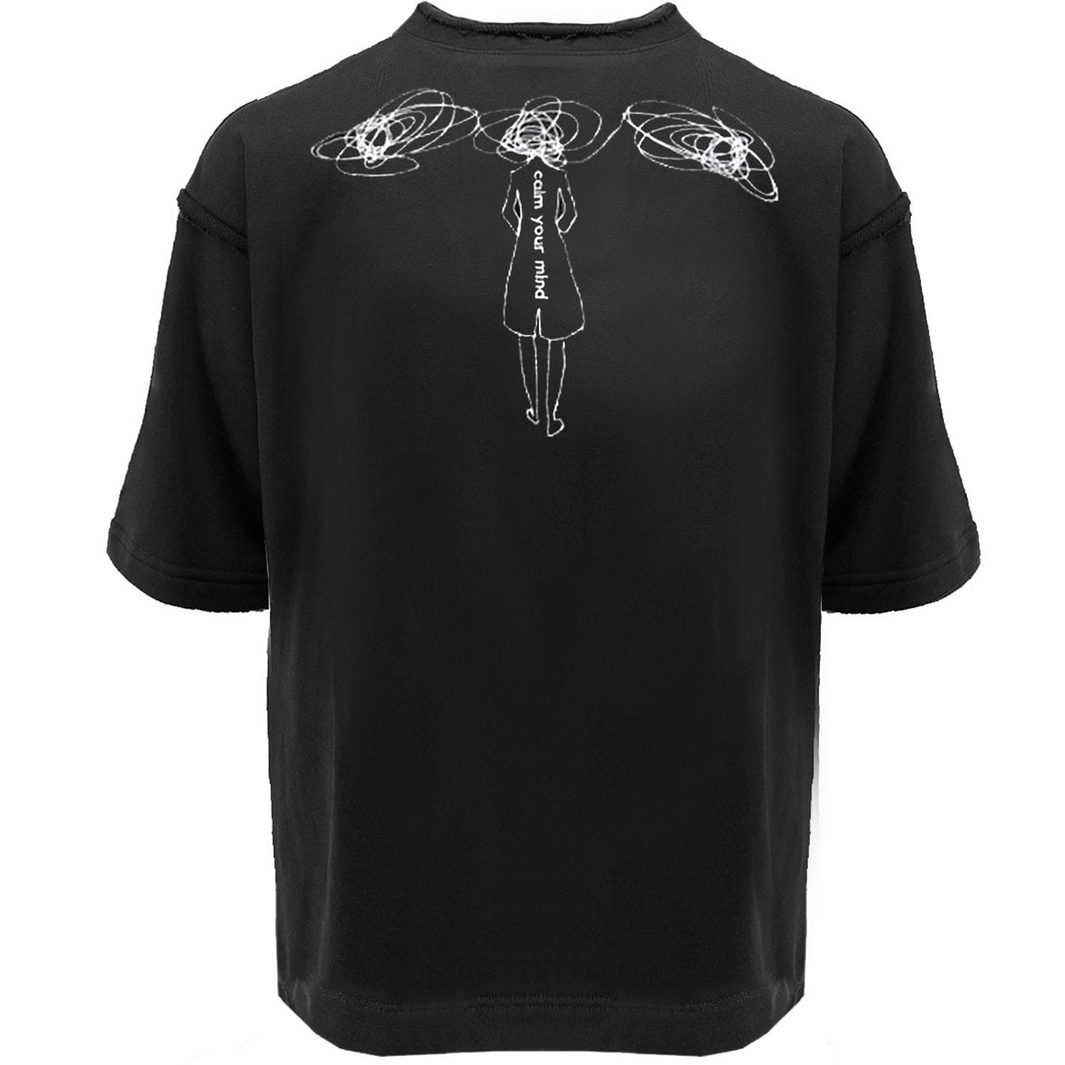 Chaos Black Embroidered Men’s T-Shirt Large Hamza