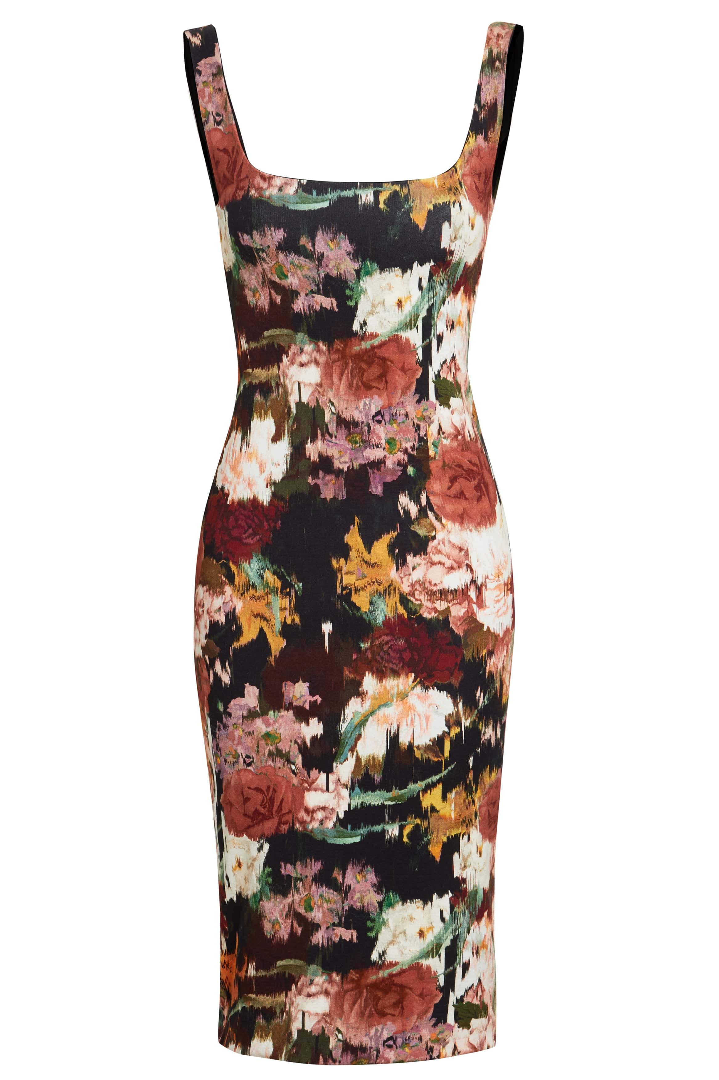 Women’s Floral Bodycon Midi Dress Small Sarvin