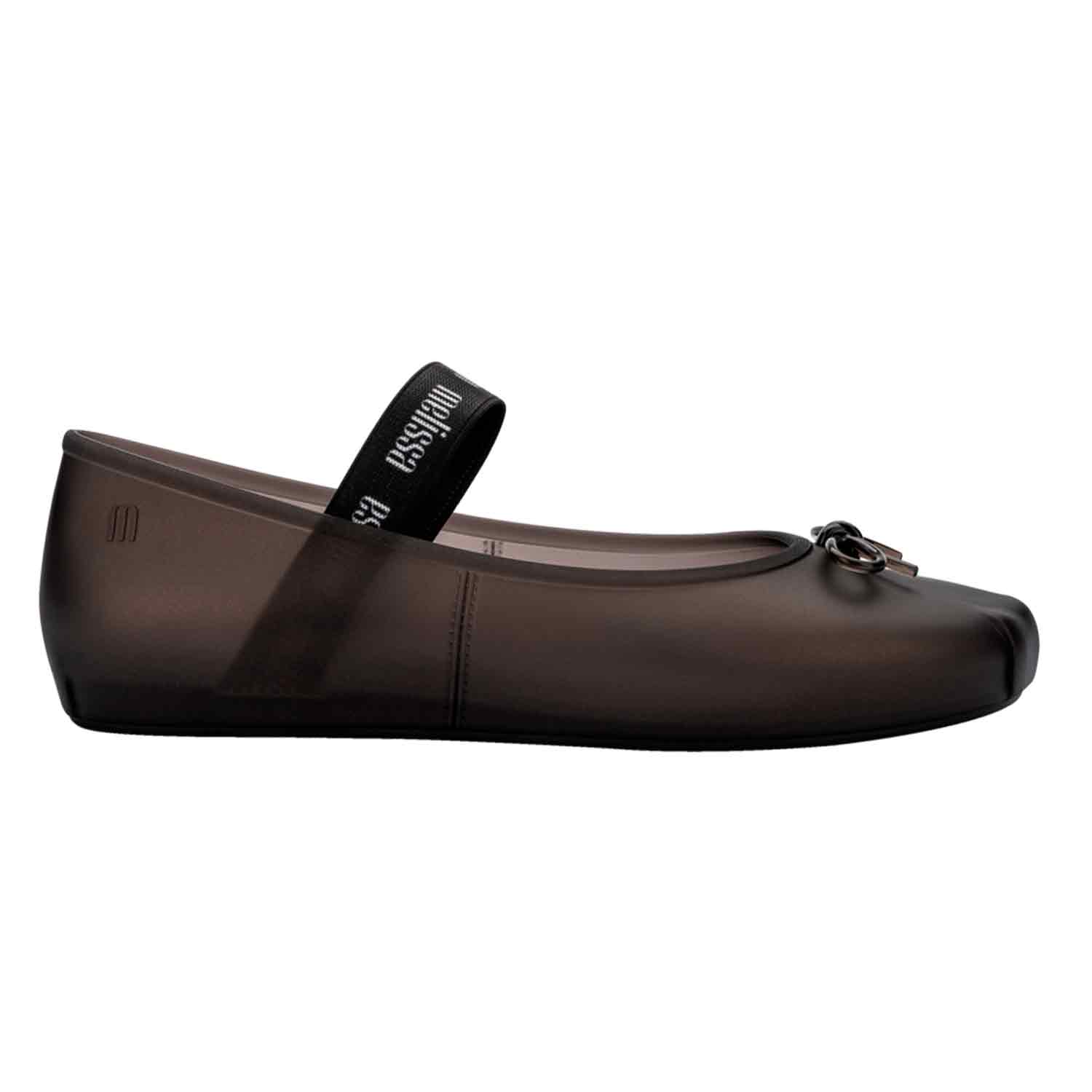 Melissa Women's Sophie Ballet Flat - Pearly Black In Black