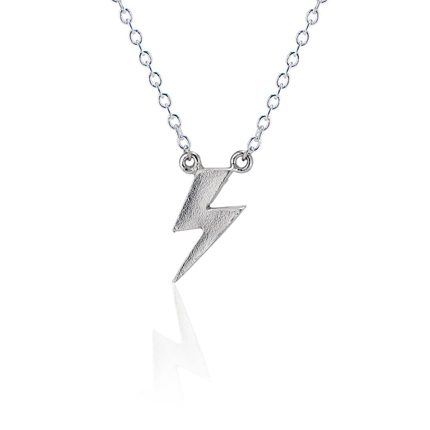 Cartography Men's Ziggy Stardust - Lightening Bolt Necklace In Sterling Silver