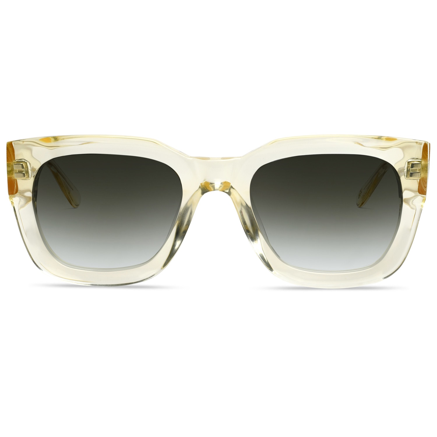 Men’s White Dee Sunglasses Crystal Cubo Eyewear London