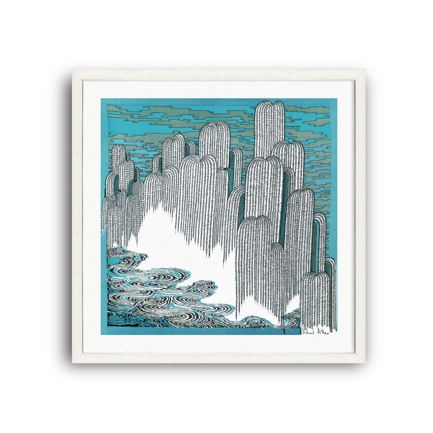 Richard Allan London Blue Zen Art Print