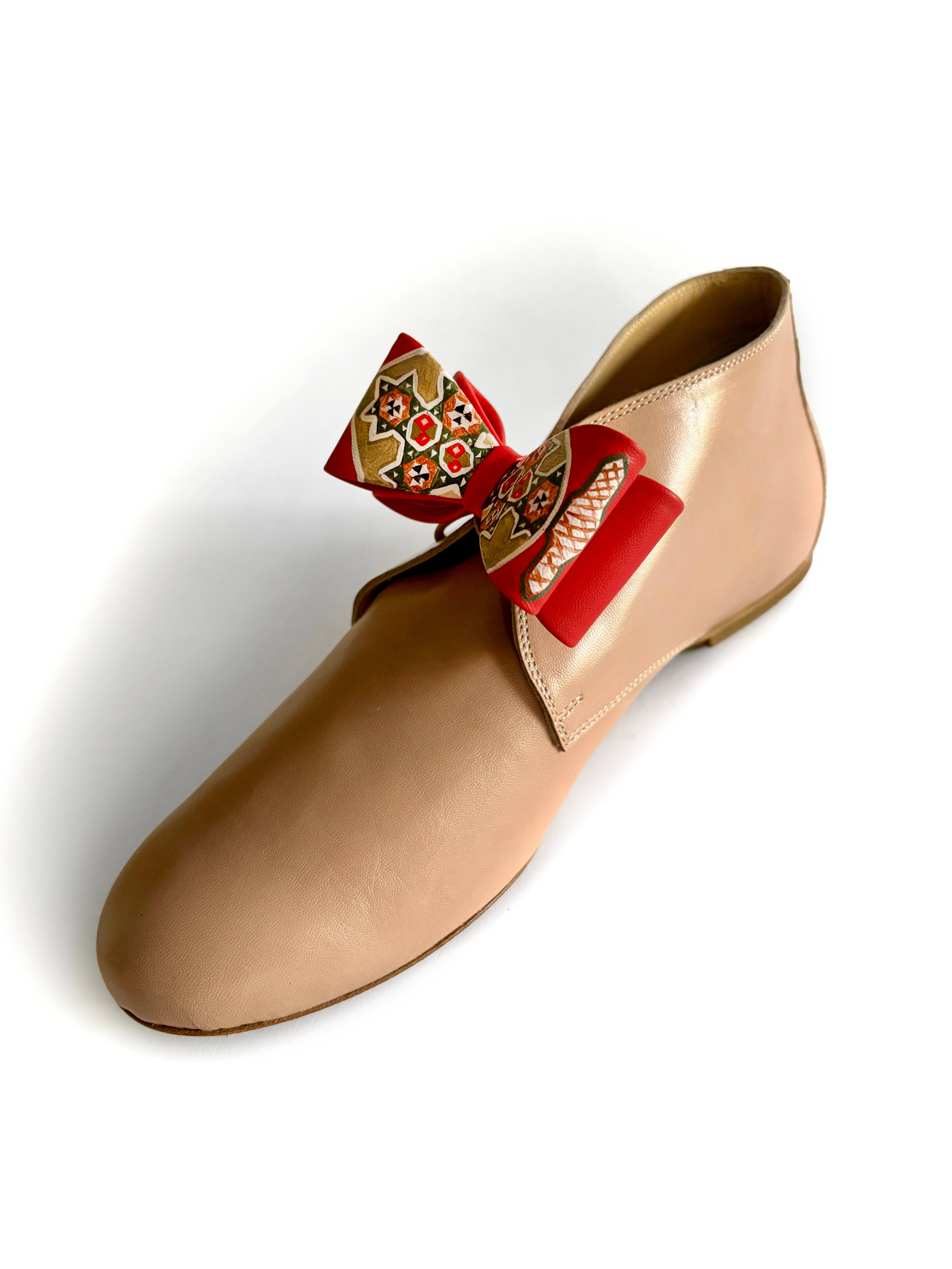 Nafari Moda Women's Red One Thousand & One Patterns Bow In Red