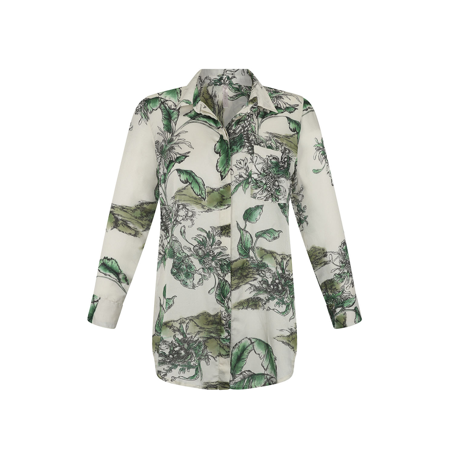 Women’s Green Bosque Shirt Small Aguaclara