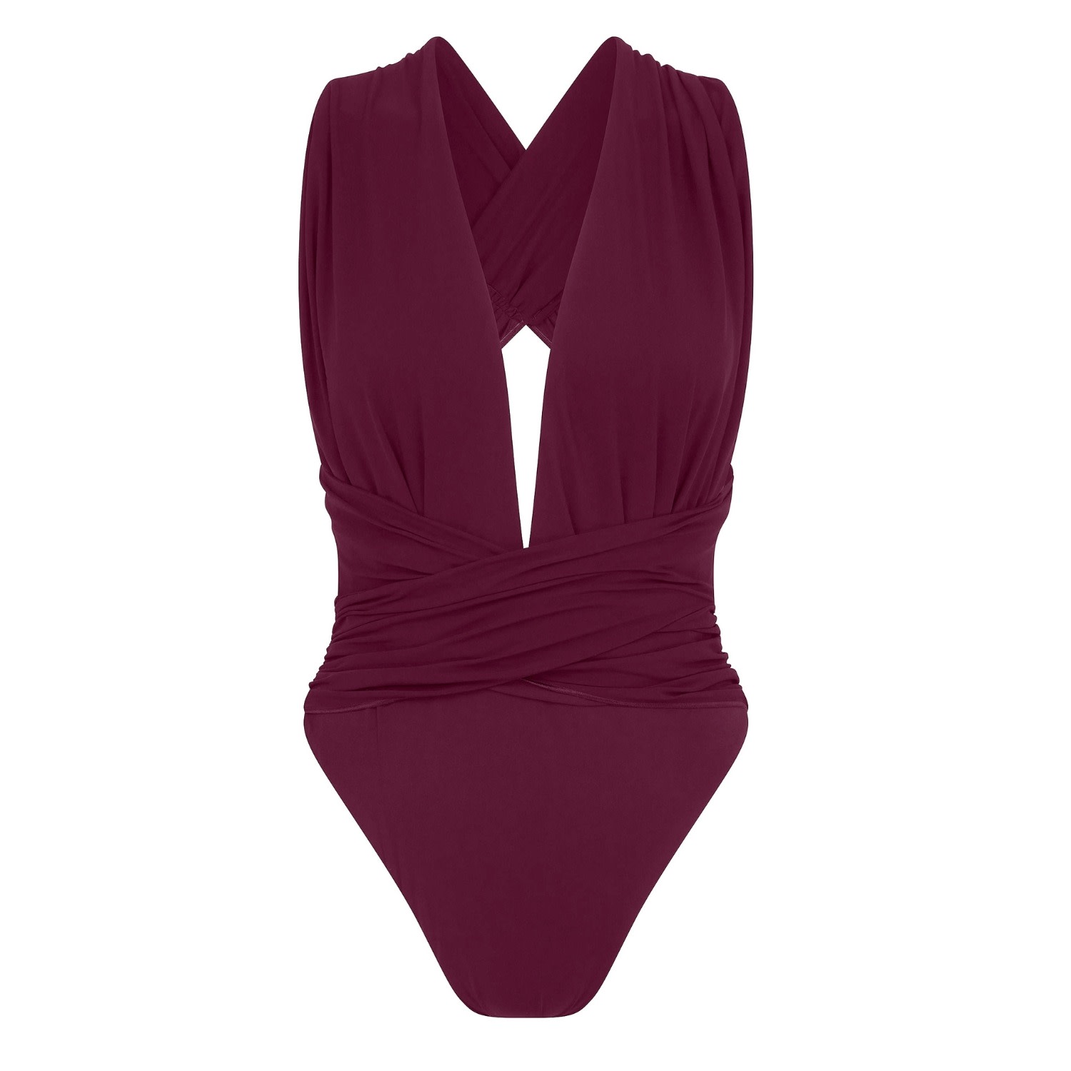 Women's Red Rachel One Piece Bordeaux | Large | Room 24