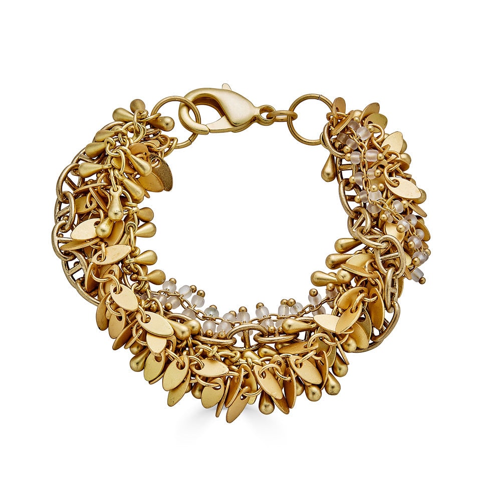 Loni Paul Jewelry Women's Matte Gold Four Strand Fringe Bracelet