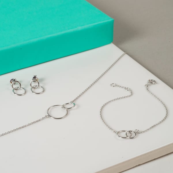 Auree Jewellery Kelso Silver Rings Necklace