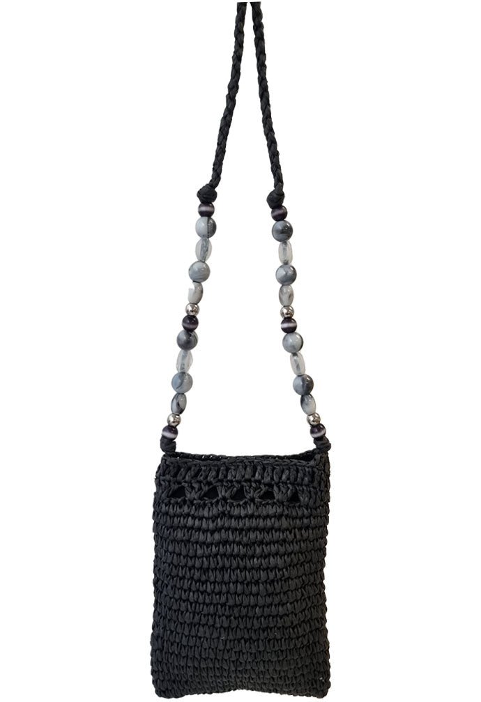 Women's Billie Crochet Phone Bag - Black | One Size | Nooki Design