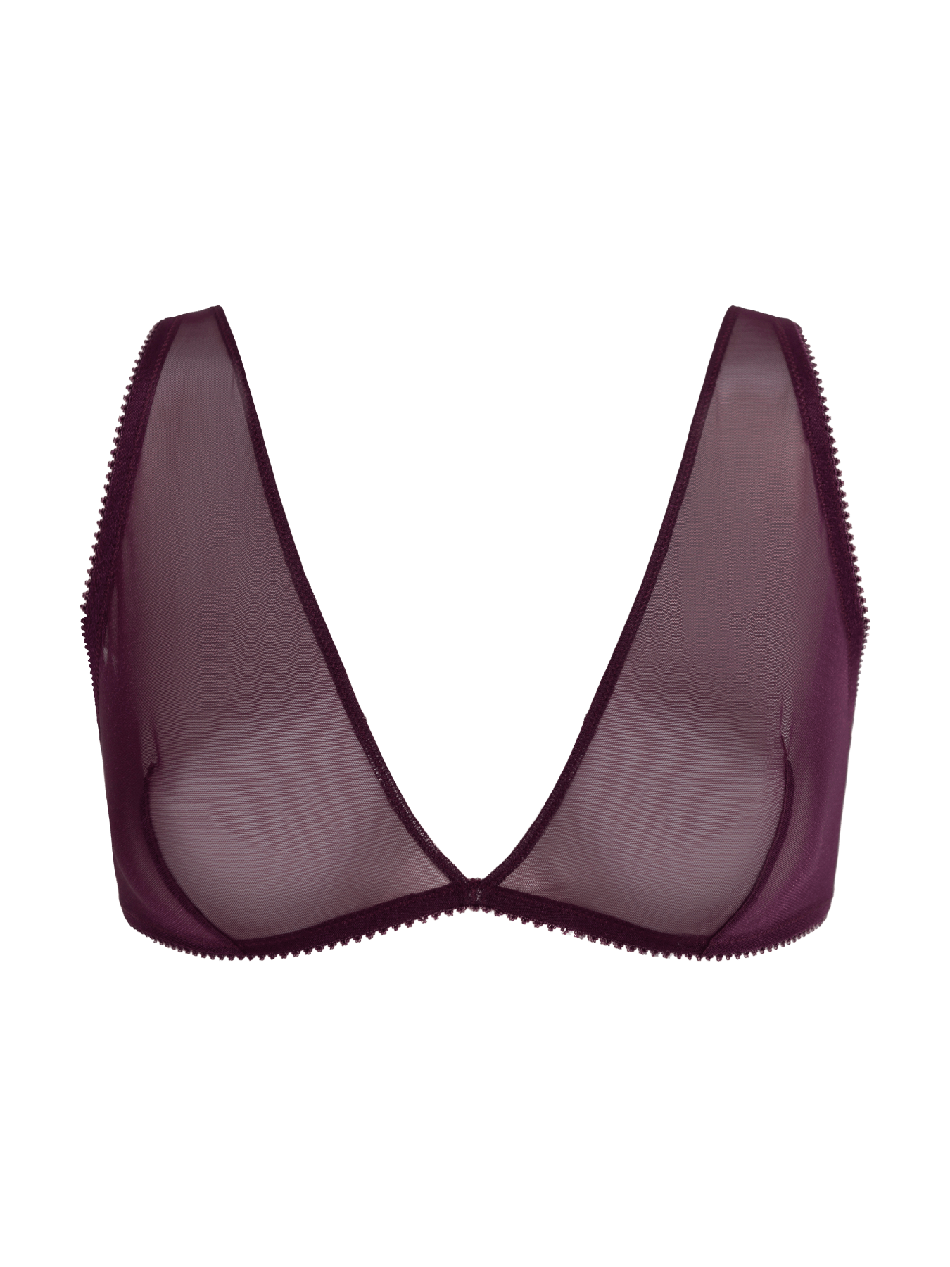 Bonbon Lingerie Women's Pink / Purple Stardust Plum Triangle Bra In Pink/purple