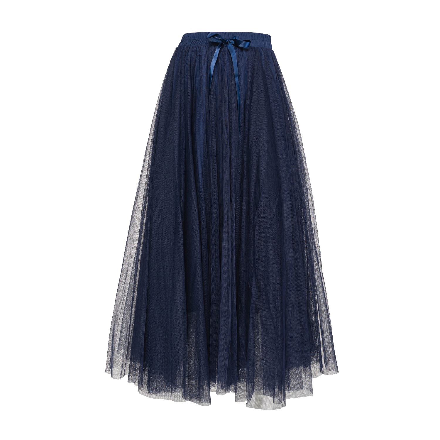 Tantra Spain Sl Women's Blue A-line Tulle Skirt With Elastic Waistband Navy In Blue