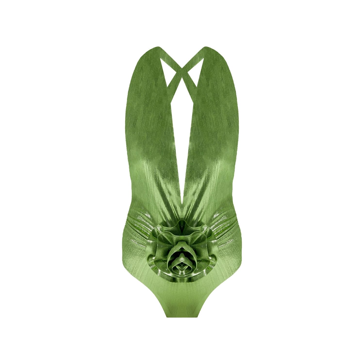 Nur Karaata Women's Green Faena Swimsuit In Green