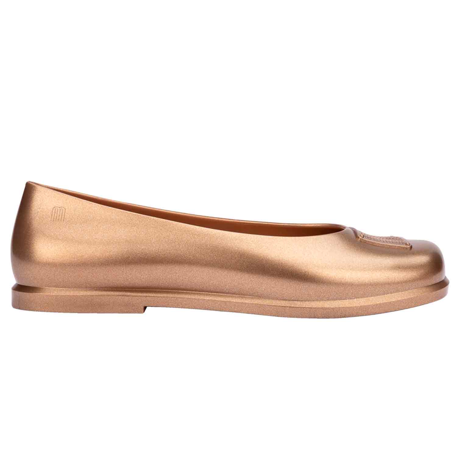 Melissa Women's Ruby X Marc Jacobs Ballet Style Flat - Gold Beige In Gold