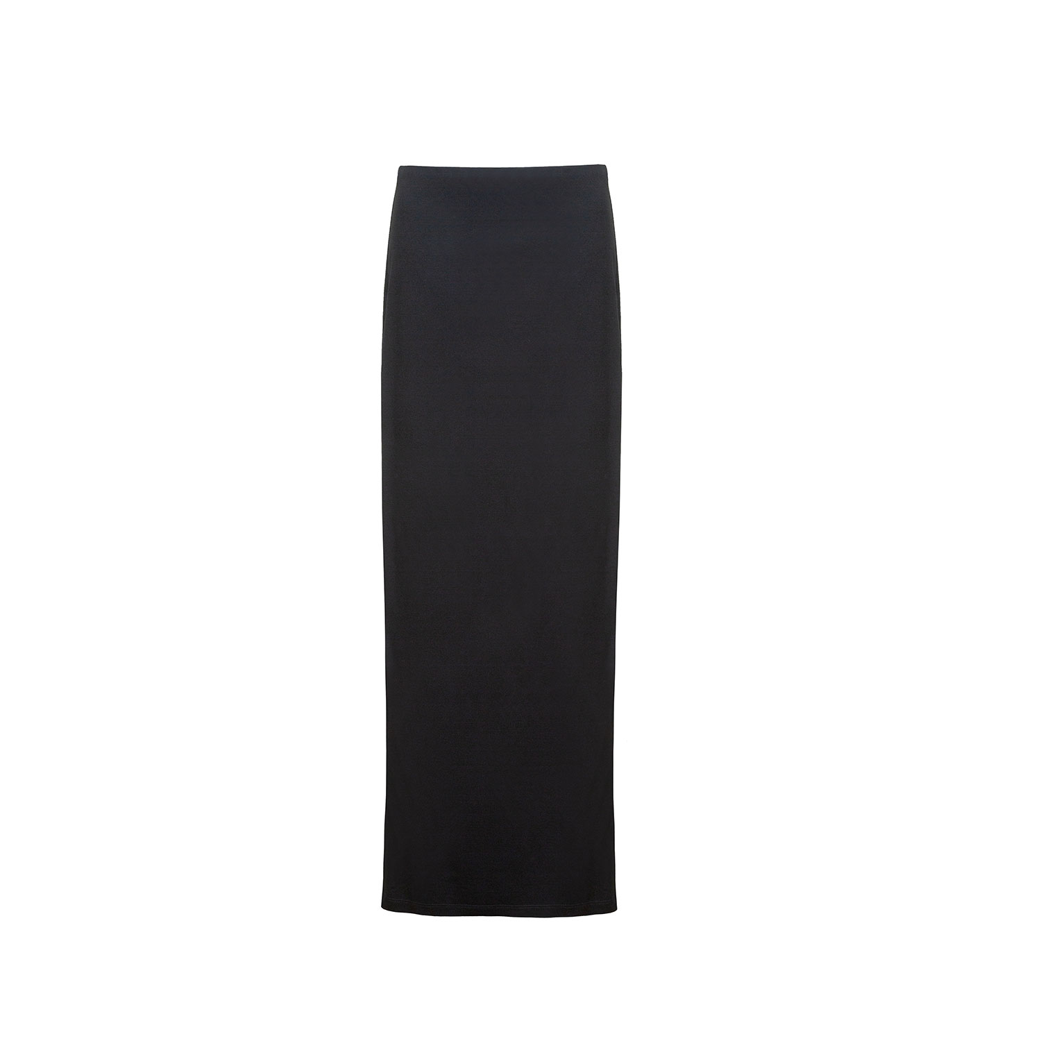 Audrey Vallens Women's Black Bamboo Maxi Tube Skirt