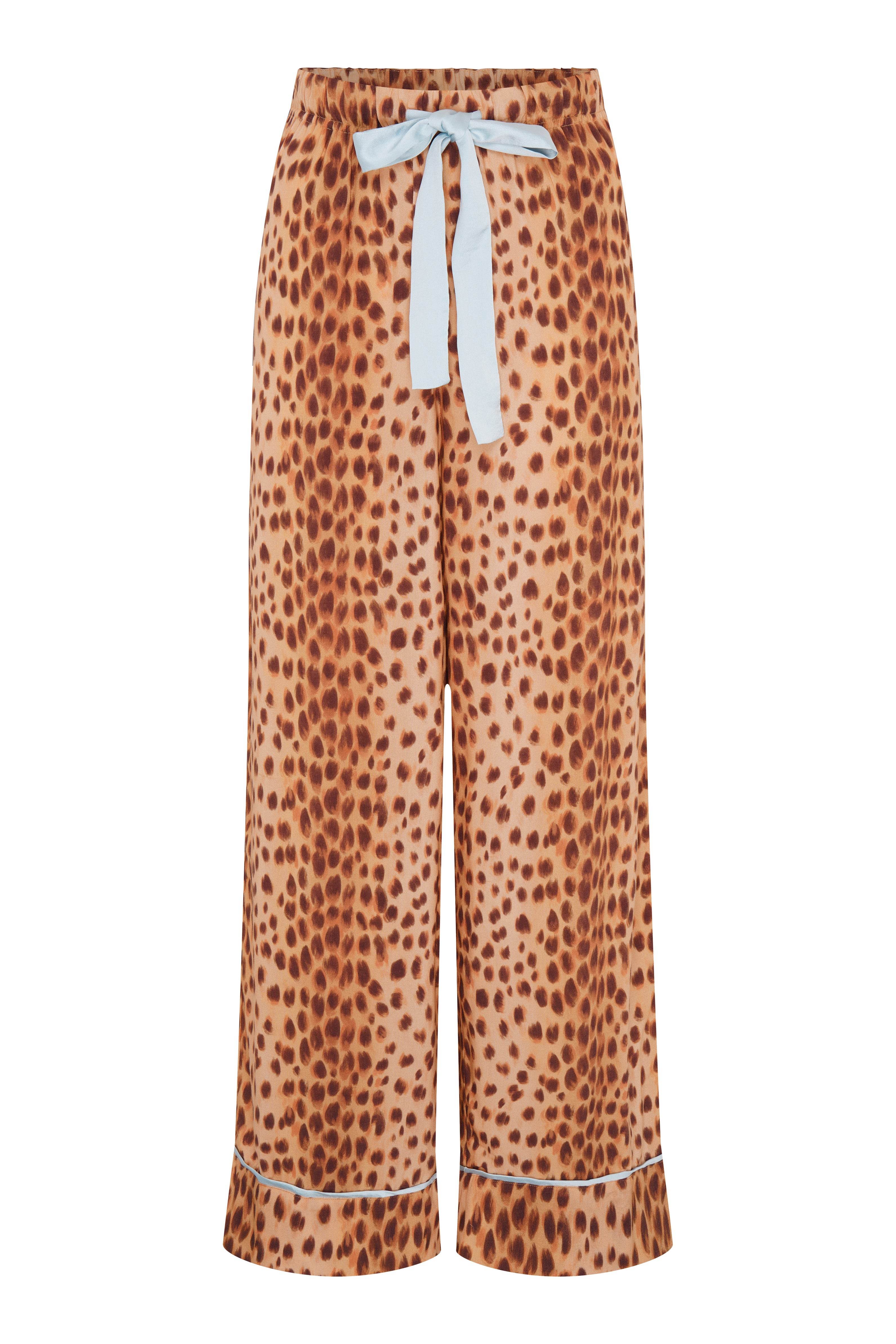 Wild Lovers London Women's Brown Lyra Pyjama Trousers
