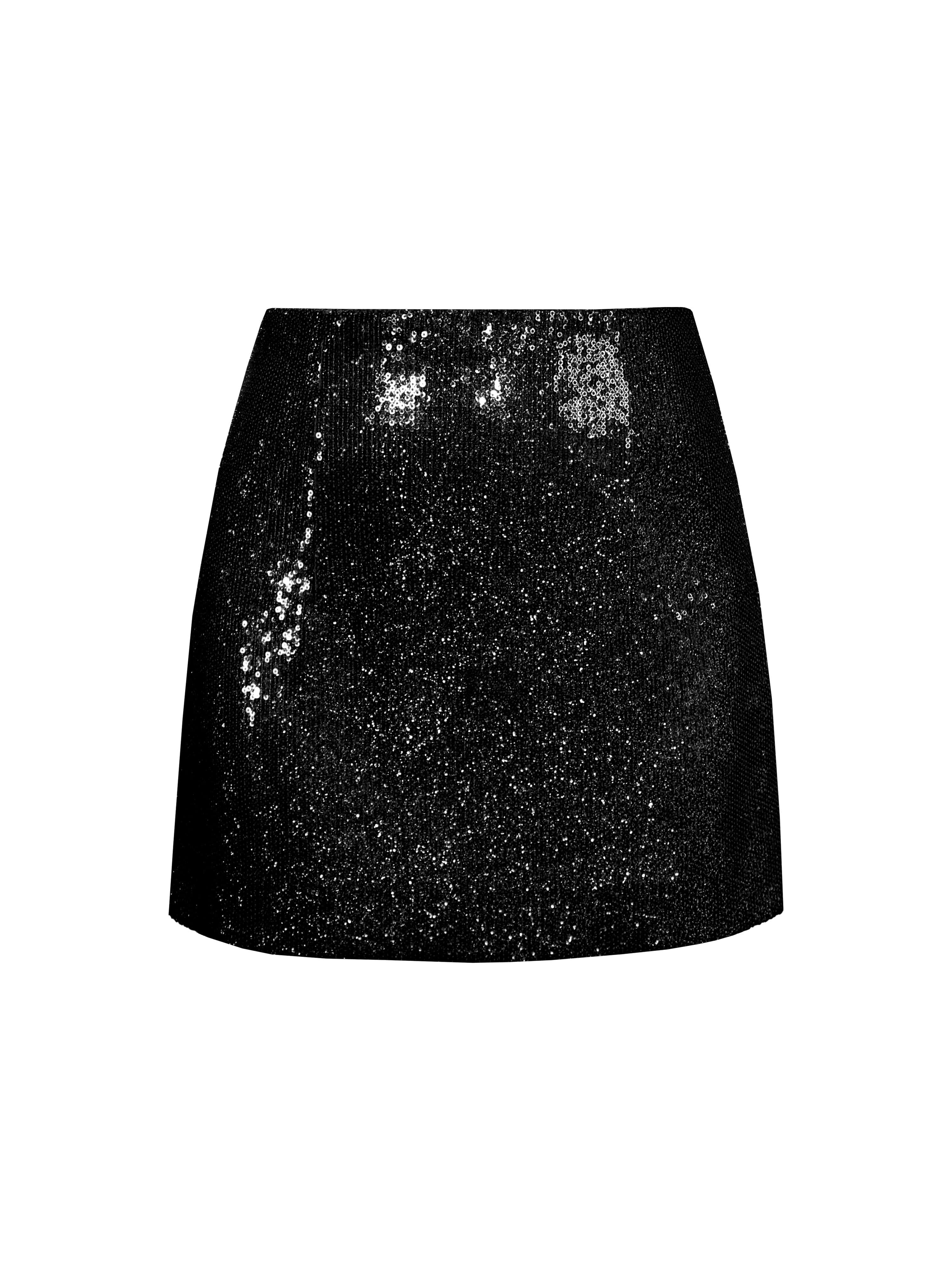 Sequined Mini Skirt – L'MOMO