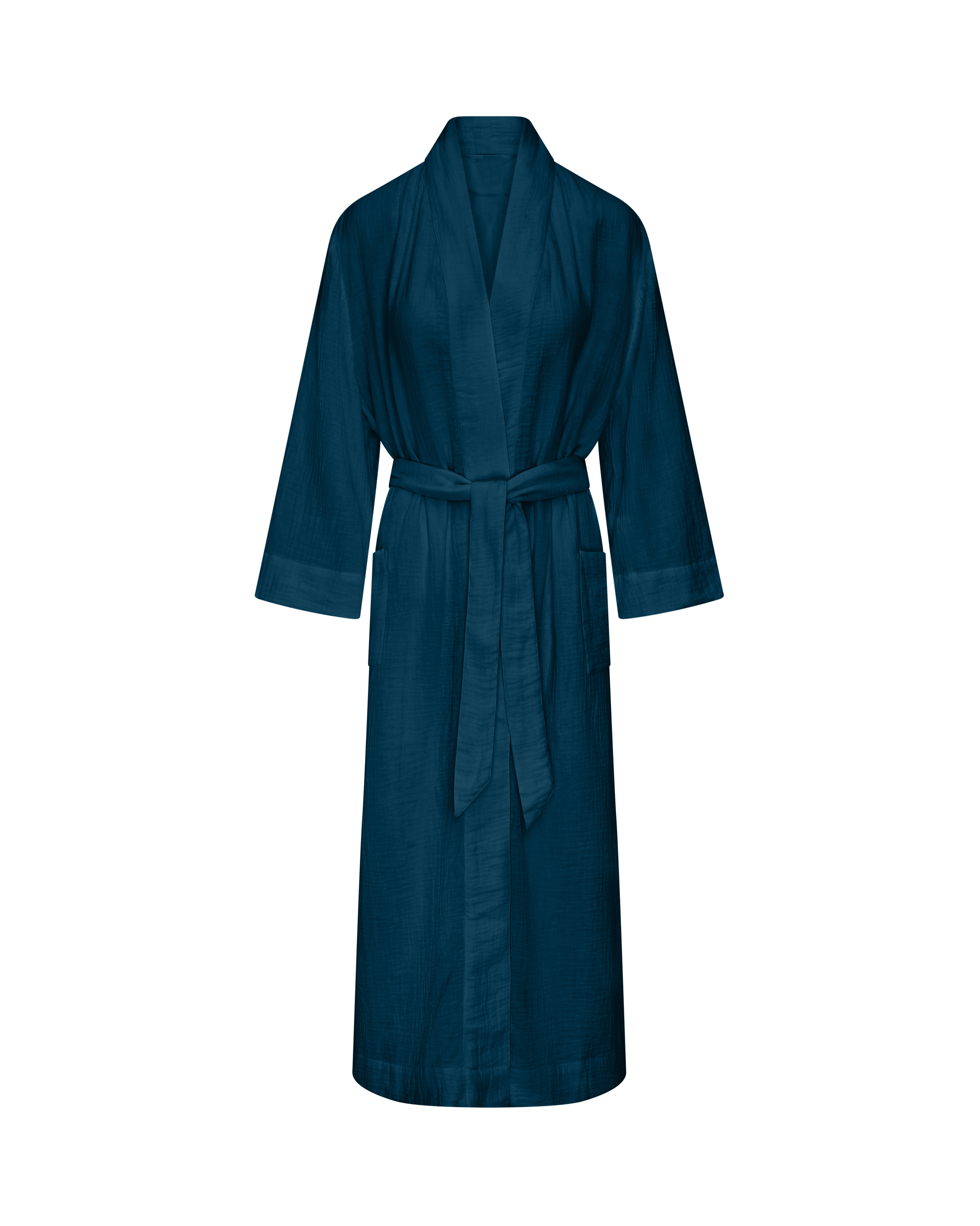 Nudea Women's Blue The Classic Belted Robe  - Navy