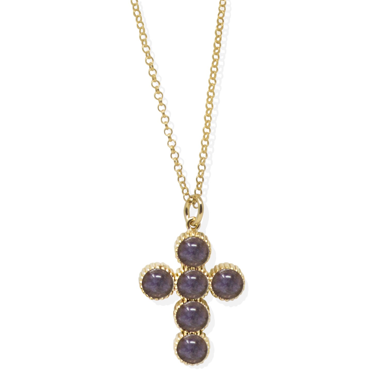 Women’s Blue Hope Gold-Plated Iolite Necklace Vintouch Italy