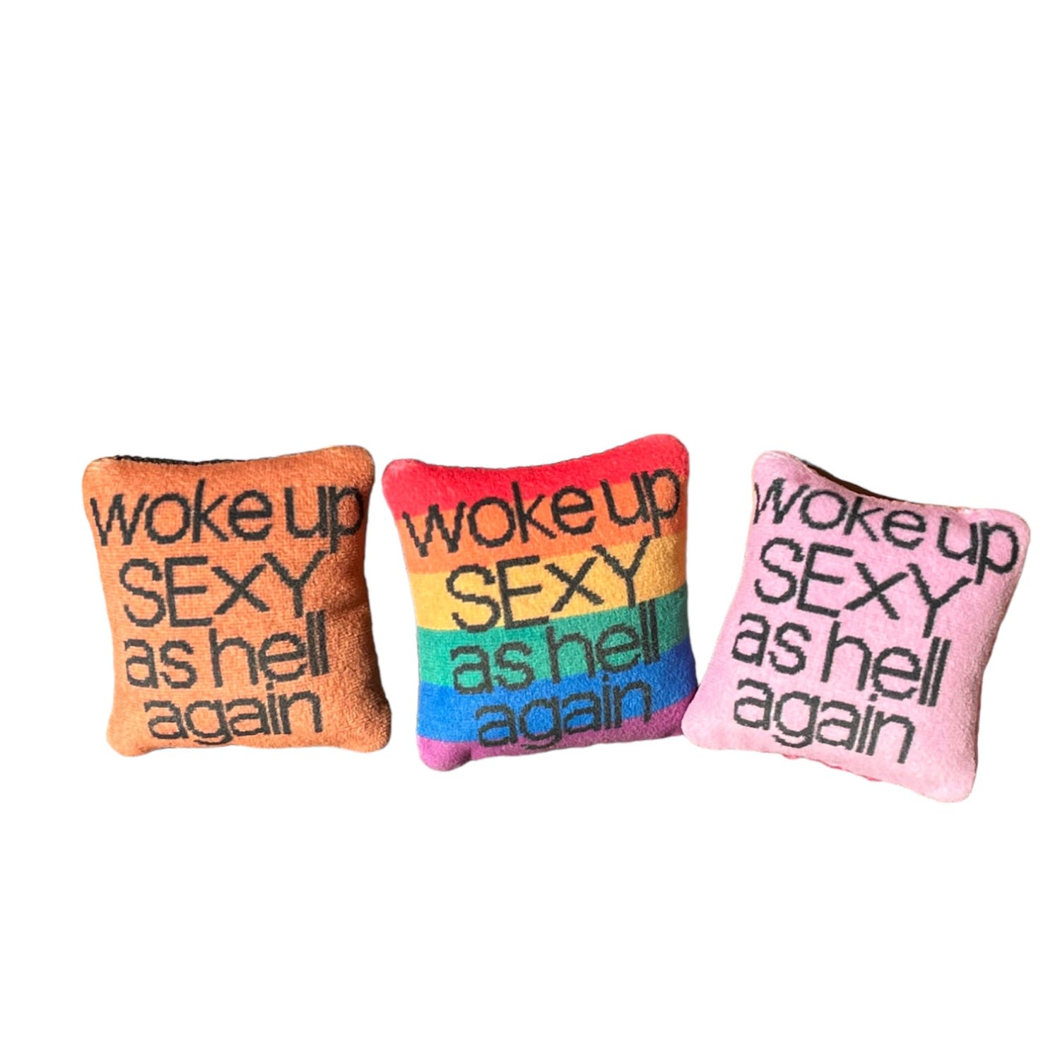 Velvet Mini "Woke Up Sexy As Hell Again" Pillow Set Mommani Threads