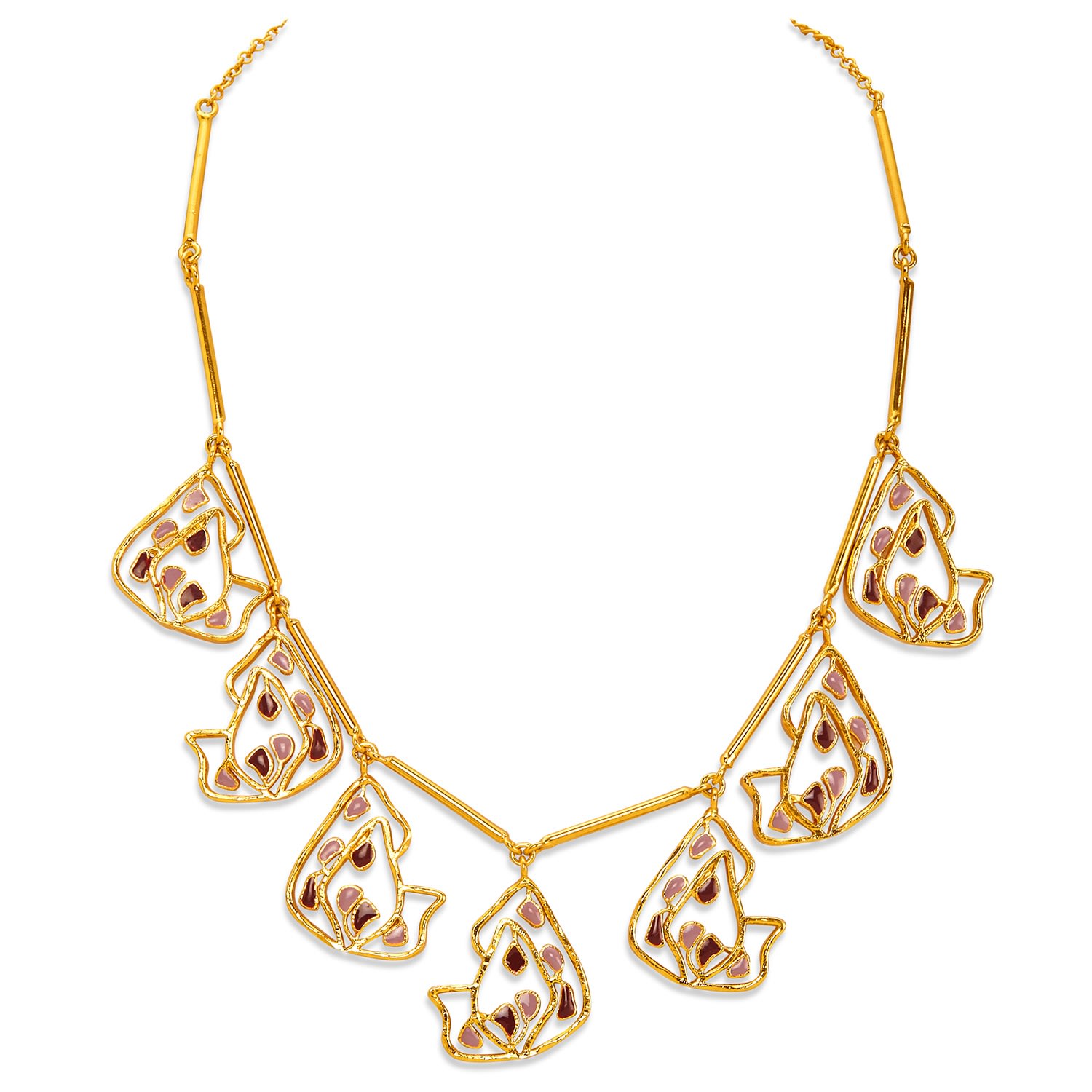 Women’s Gold And Enamel Sama Necklace Dhwani Bansal