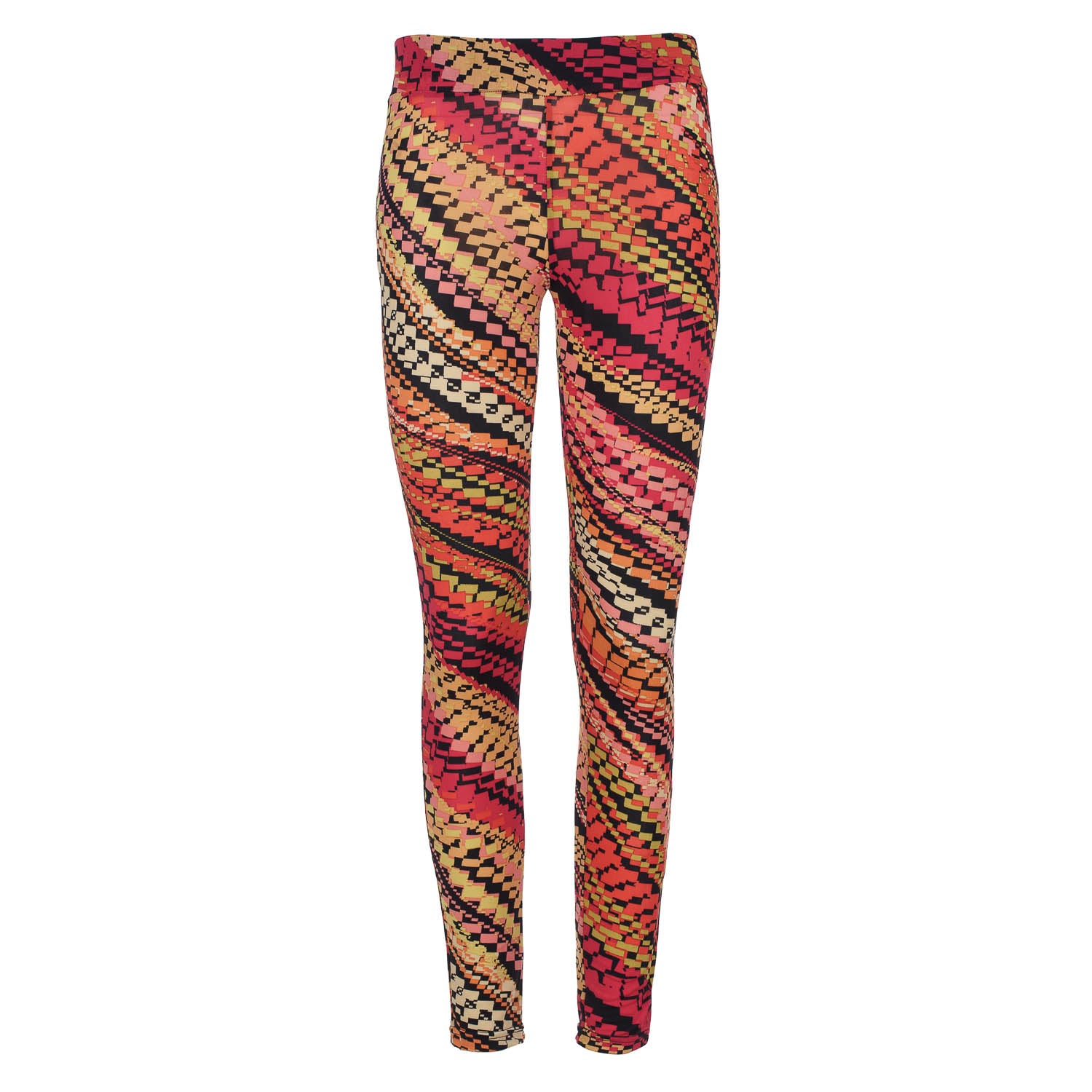 Conquista Women's Red Multi-coloured Print Leggings In Red