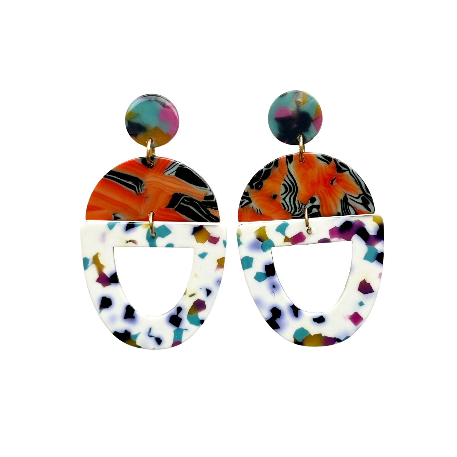 Women’s Open Tab Drop Earrings In Wild Thing Closet Rehab