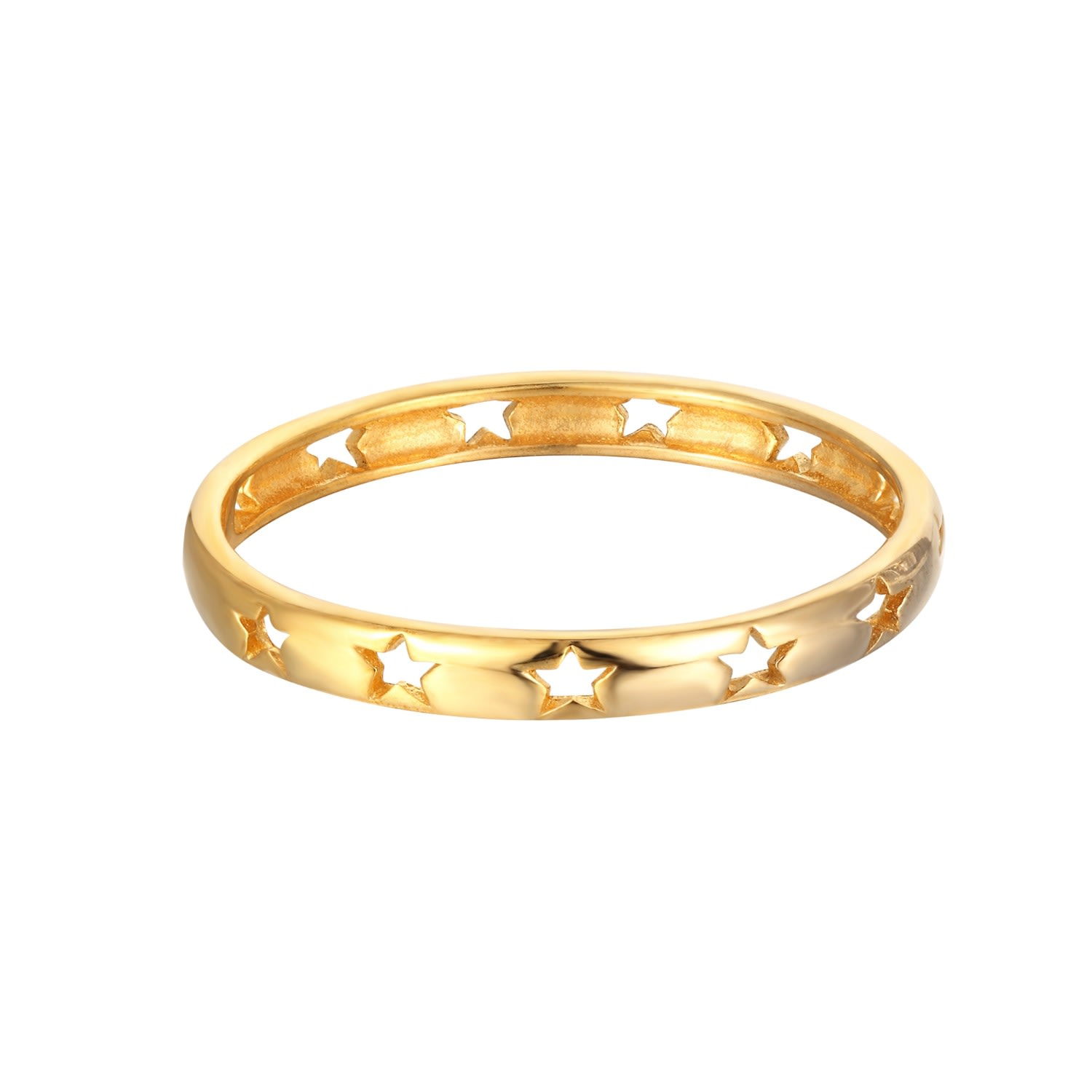 Women’s 22Ct Gold Vermeil Star Stacking Ring Seol + Gold