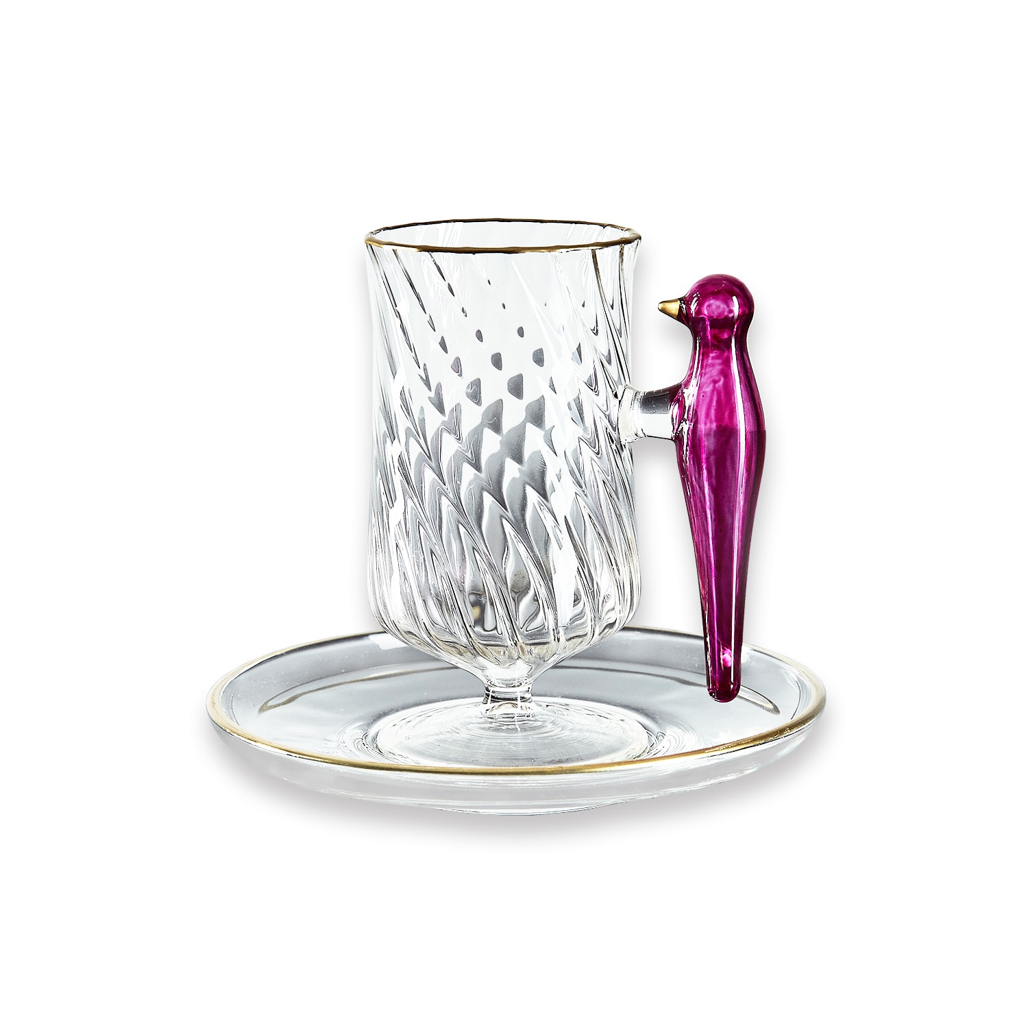 White / Pink / Purple Sina Tea Glass Sugibi Shop