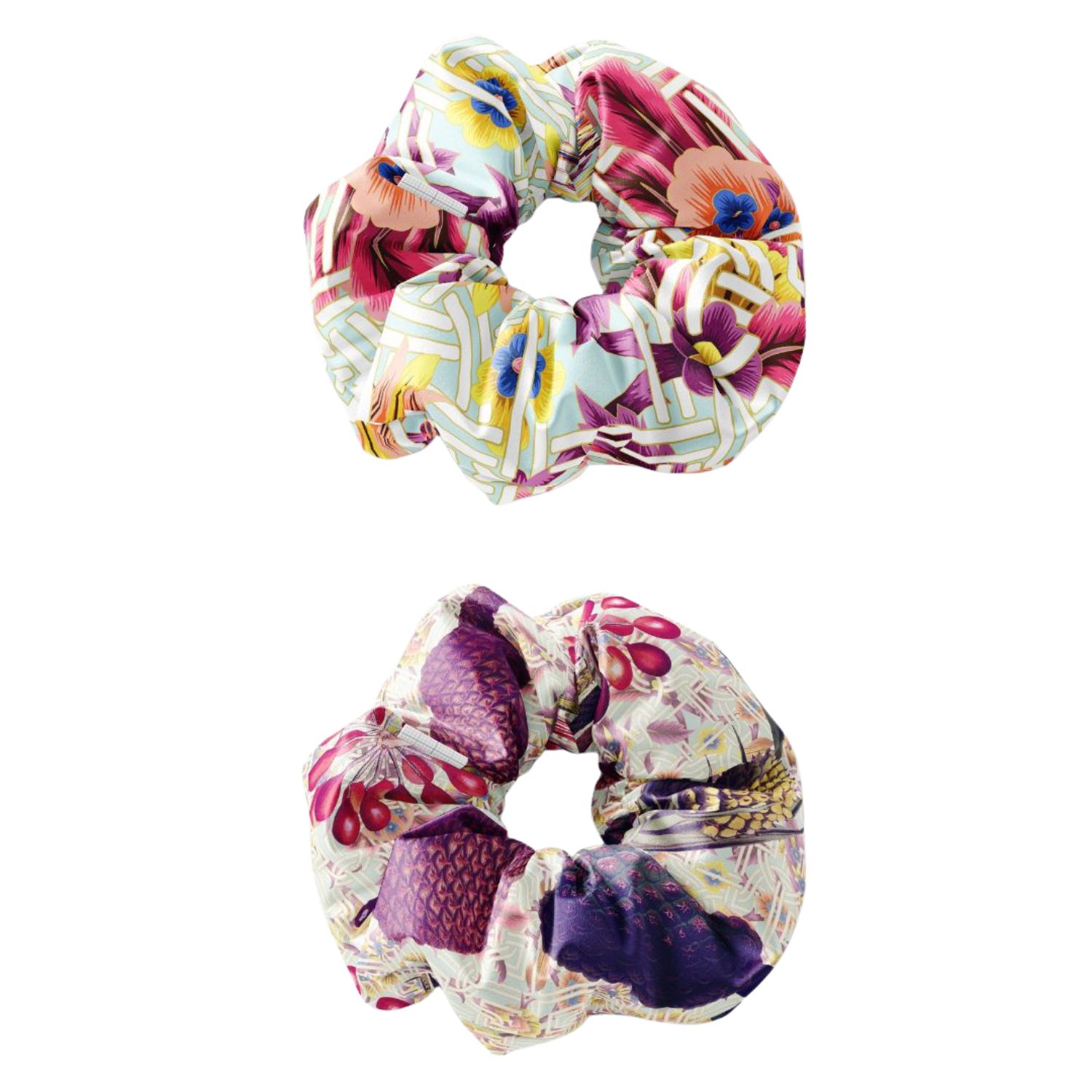 Artifact. Women's Blue / Pink / Purple Pomona Silk Scrunchie Pack X L In Multi