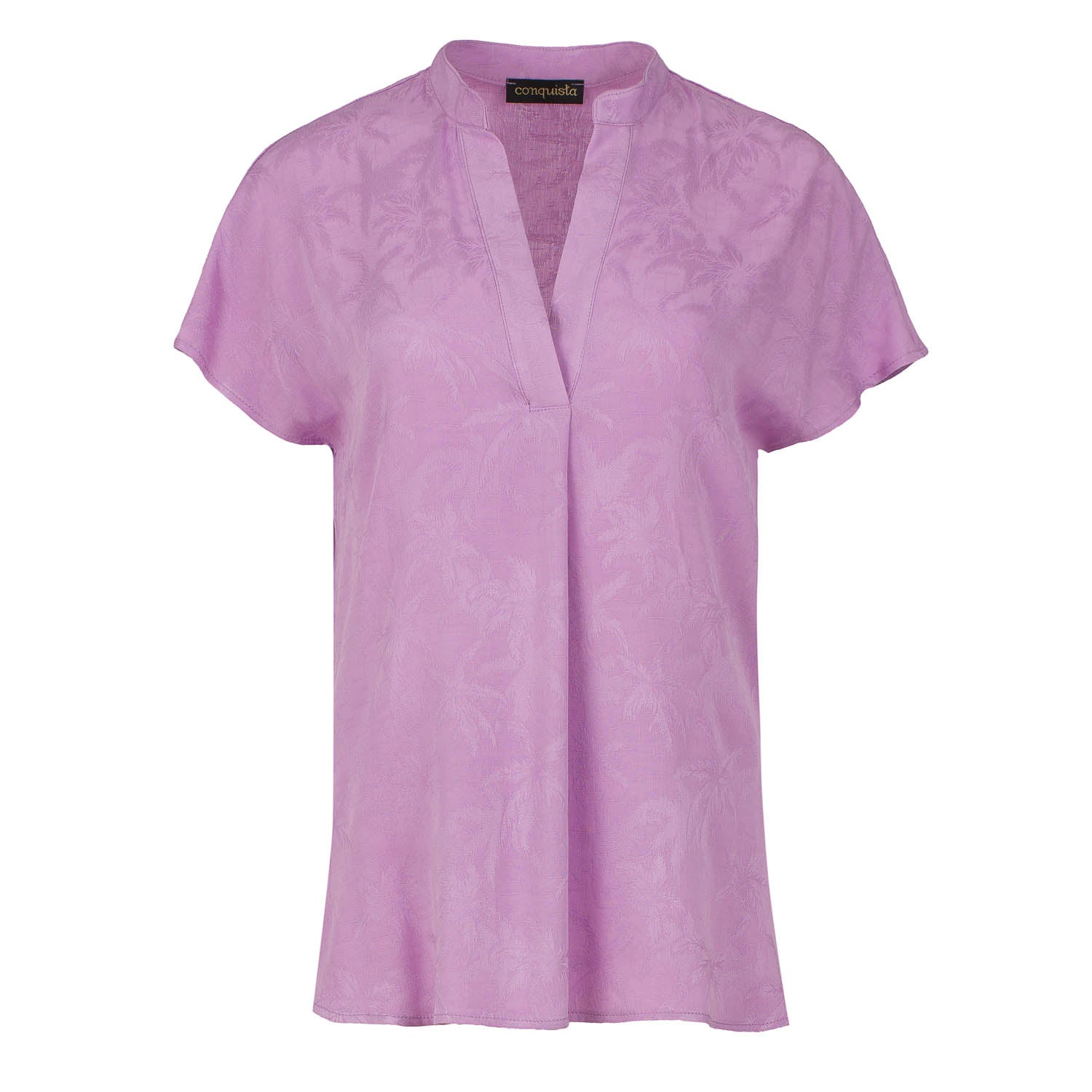 Conquista Women's Pink / Purple Sleeveless Jacquard Top In Pink/purple