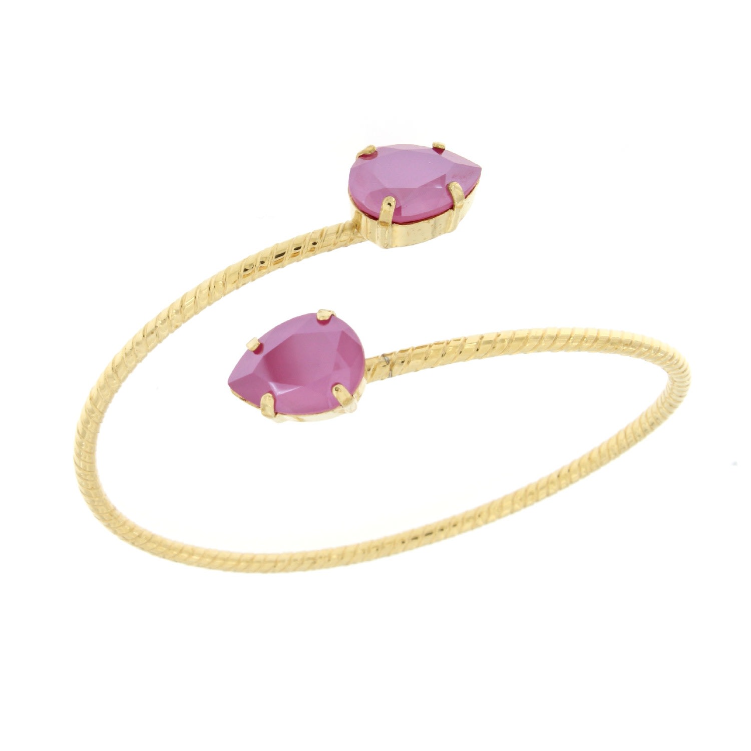 Women’s Pink / Purple Peony Pink Double Drop Bracelet Rosaspina Firenze