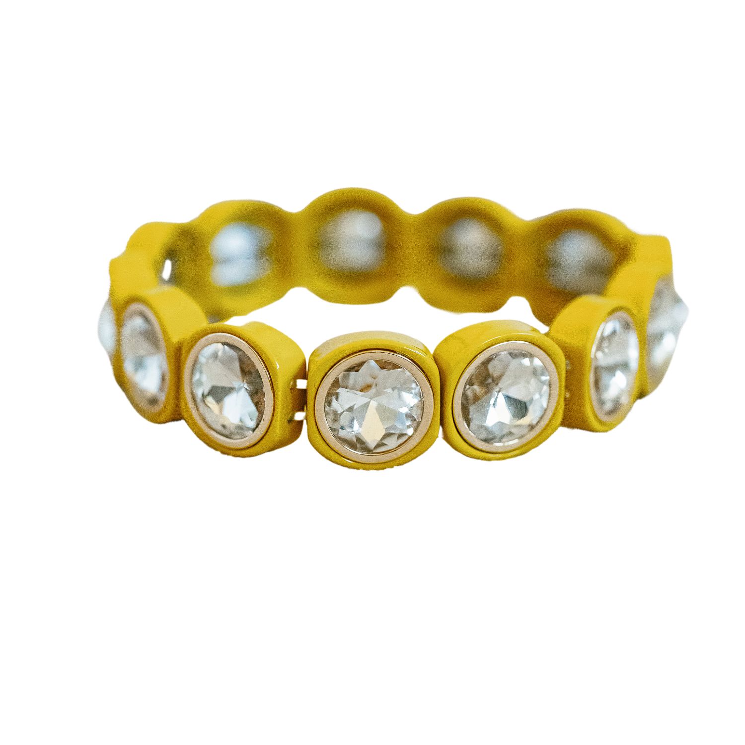 Smith & Co. Jewel Design Women's Yellow / Orange City Girl Round Bracelet - Lemonade