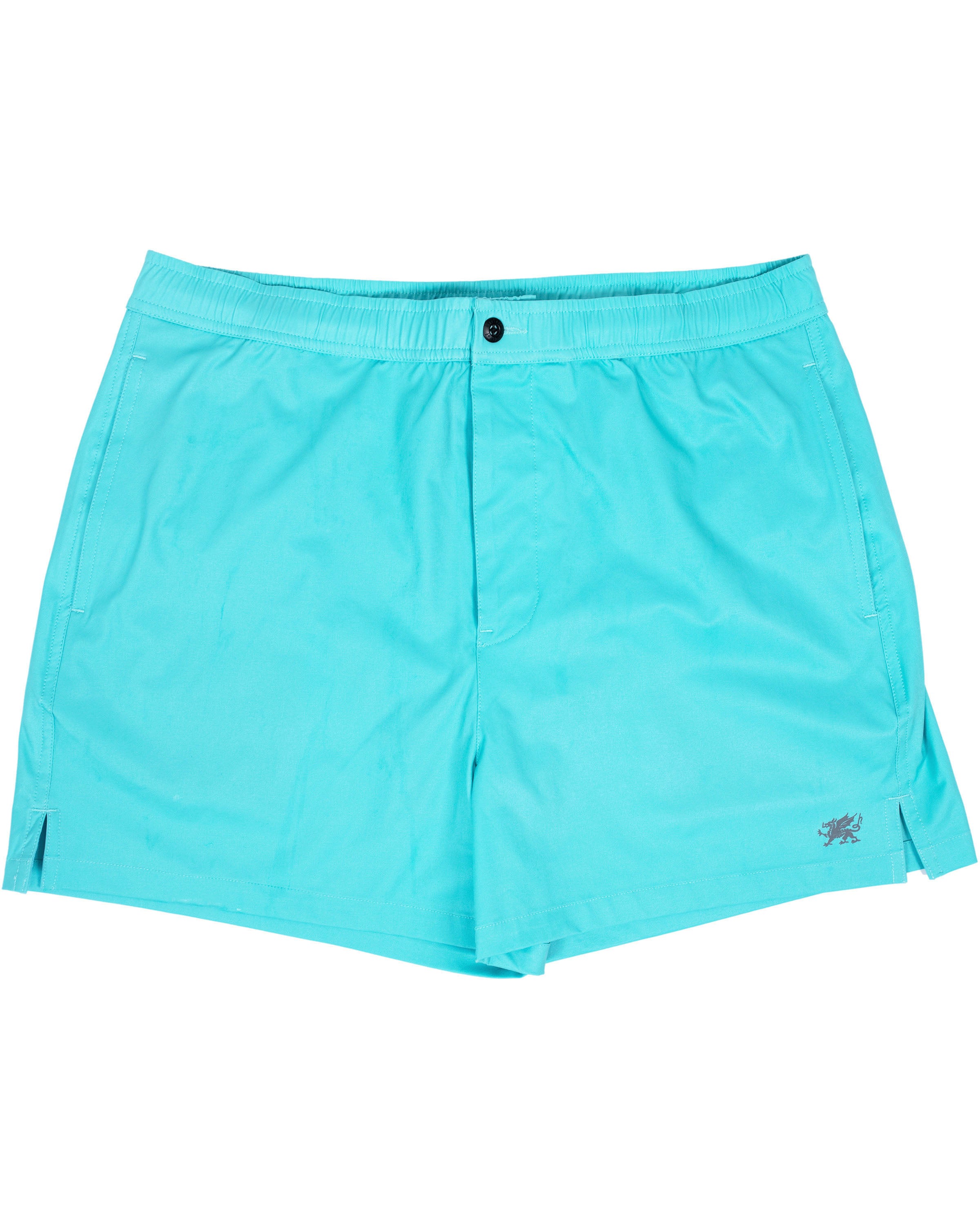 Shop Lords Of Harlech Men's Blue Quack Swim Short - Lagoon