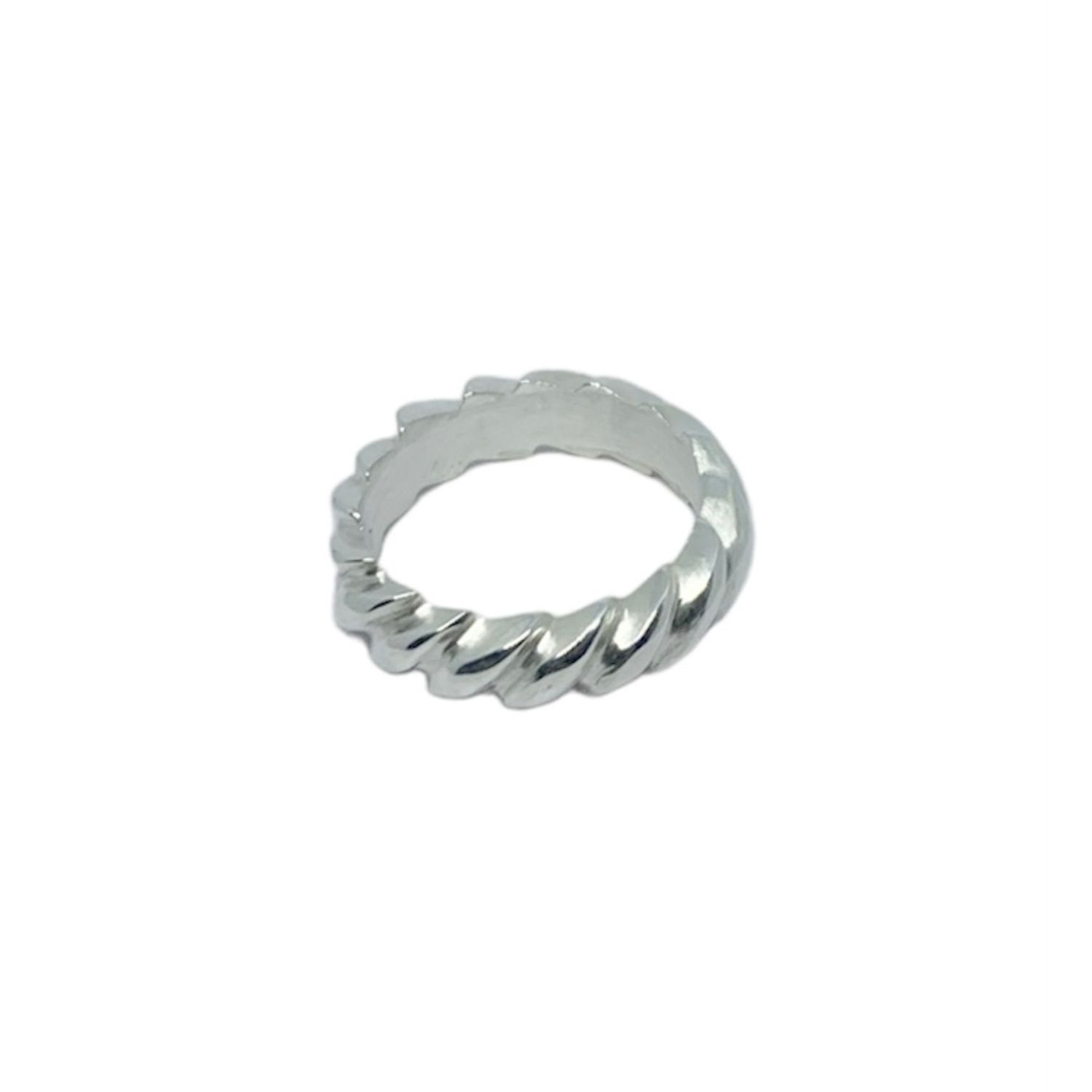Tg-jewellery By Tamara Gervasio Women's Torciglione Silver Band Ring One Of A Kind Unisex