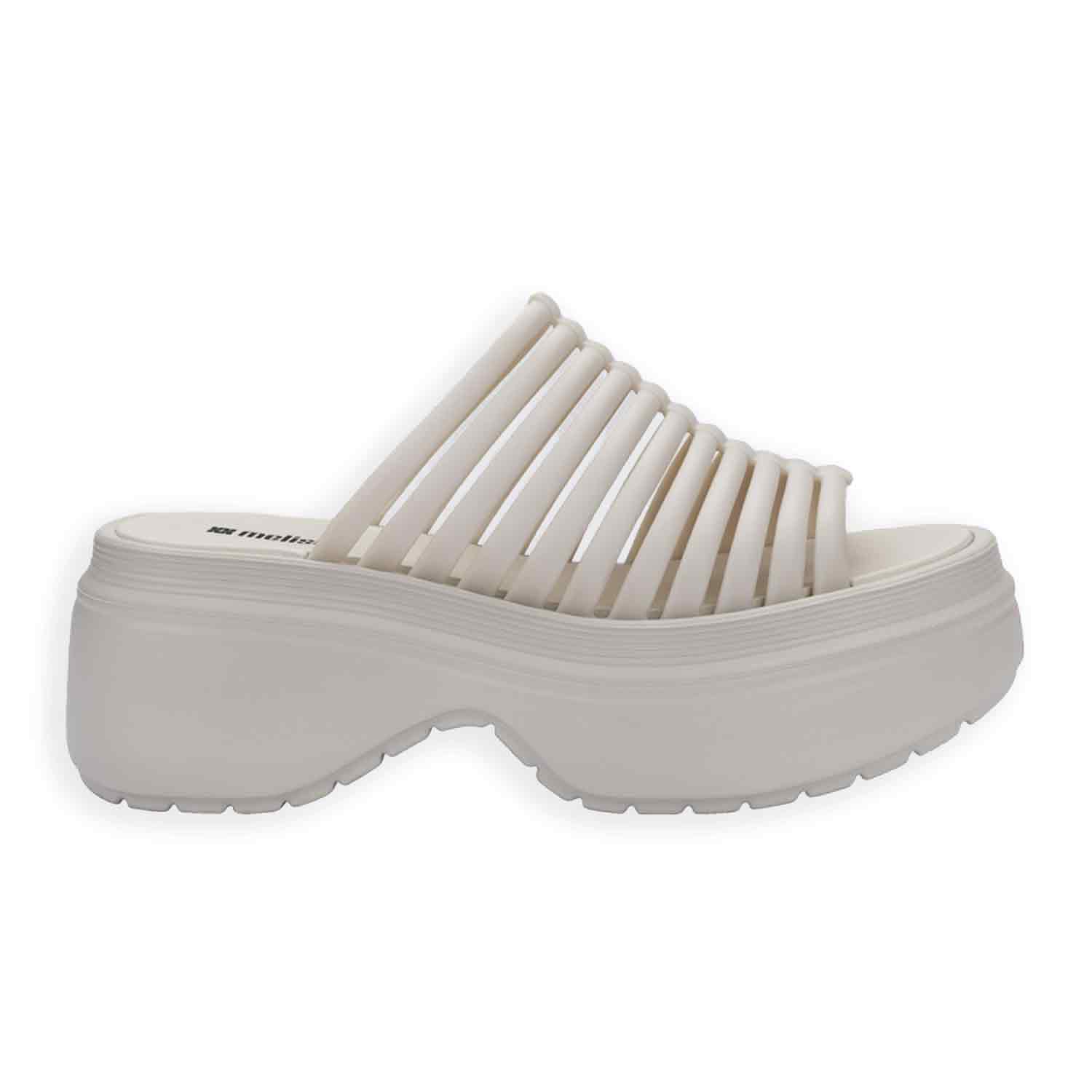 Women's Neutrals Pop Ribbed Platform - Beige | 8 Uk | Melissa