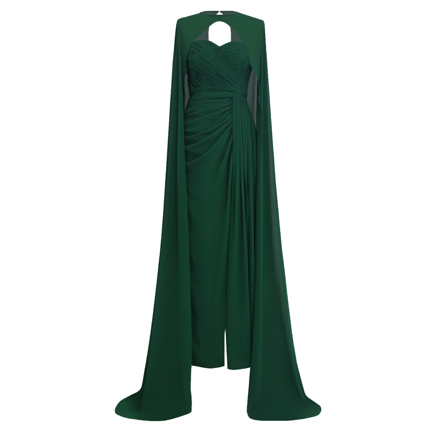 green emerald velvet dress Modern Chiffon Bridesmaids Dress main image 1