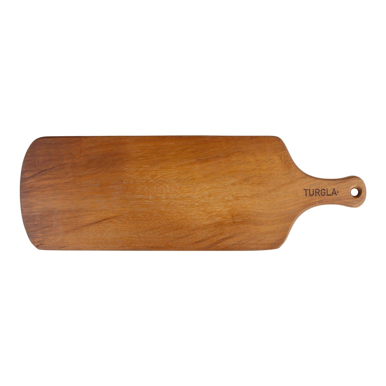 Turgla Home Wood Rectangular Brown Wood Serving