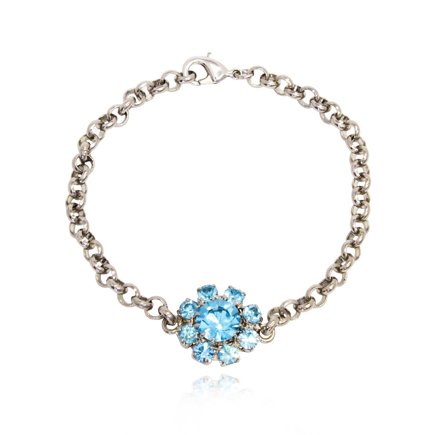 Rosaspina Firenze Women's Blue Florentine Garden Bracelet In Aquamarine In Blue