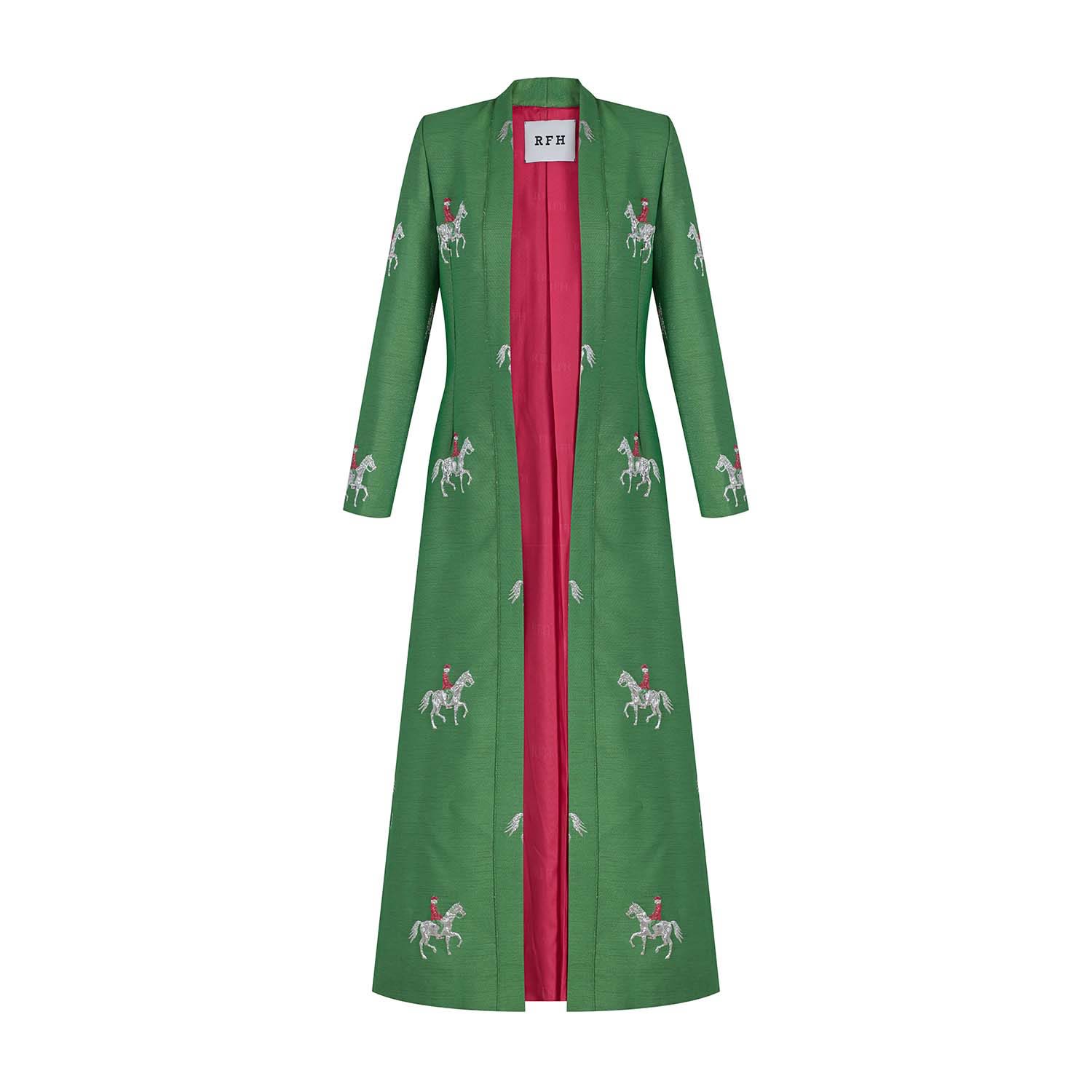 Women’s Dara Green Jacket Small Roqaia Fashion House