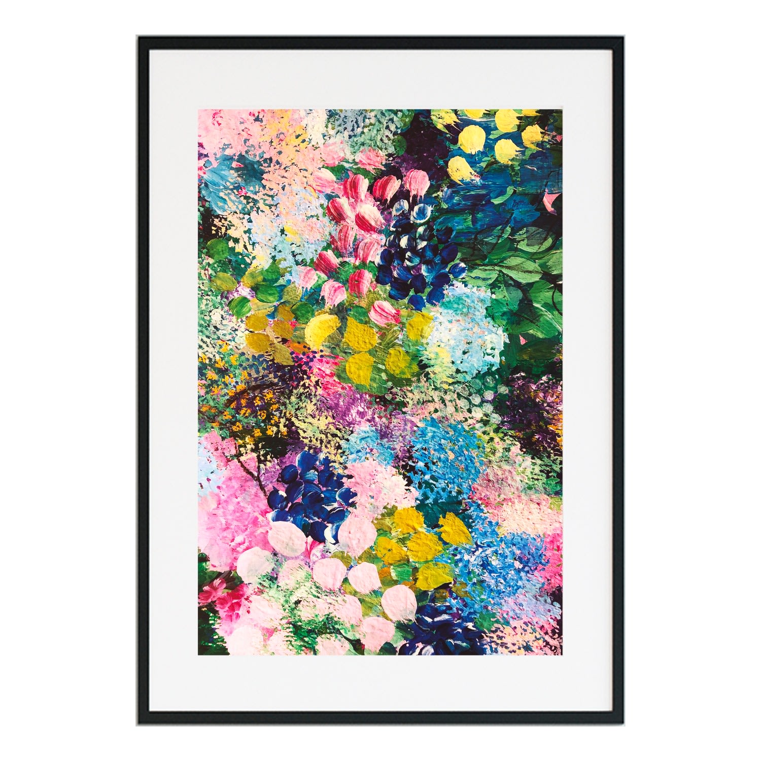 Jessica Slack Studio Confetti Fields Abstract Floral Print In Multi