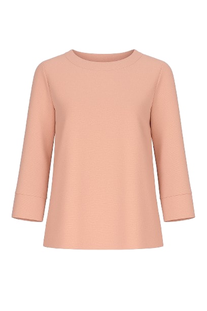 Conquista Women's Rose Gold / Red Boat Neck Top By  Fashion In Multi