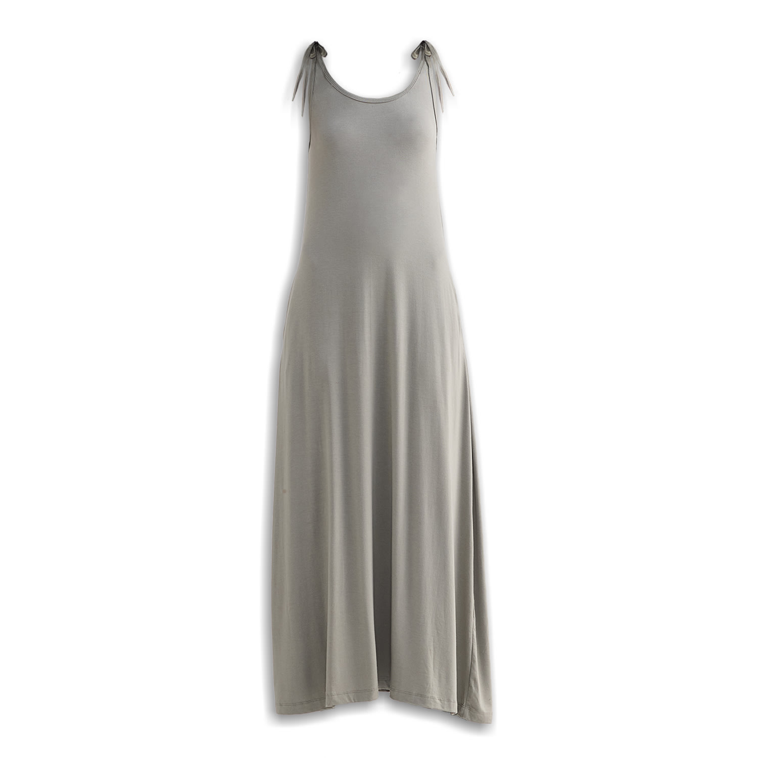 Reistor Women's Green Tie-detail Maxi Dress In Light Olive In Green