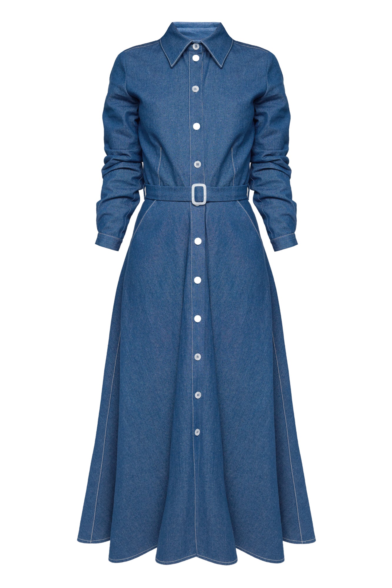 Beatriz Denim Dress - Mid Blue