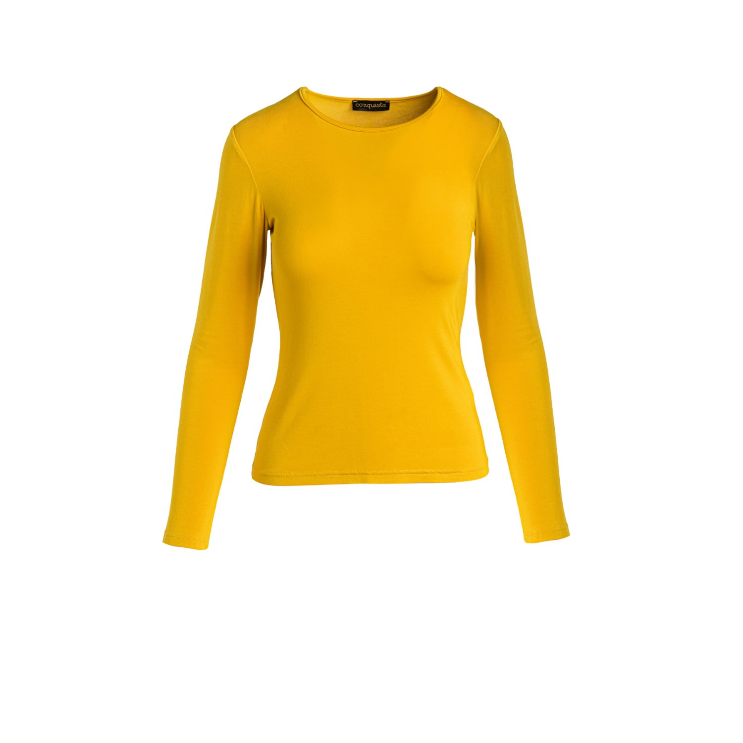 Women’s Yellow / Orange Ceylon Yellow Jersey Top In Modal Medium Conquista